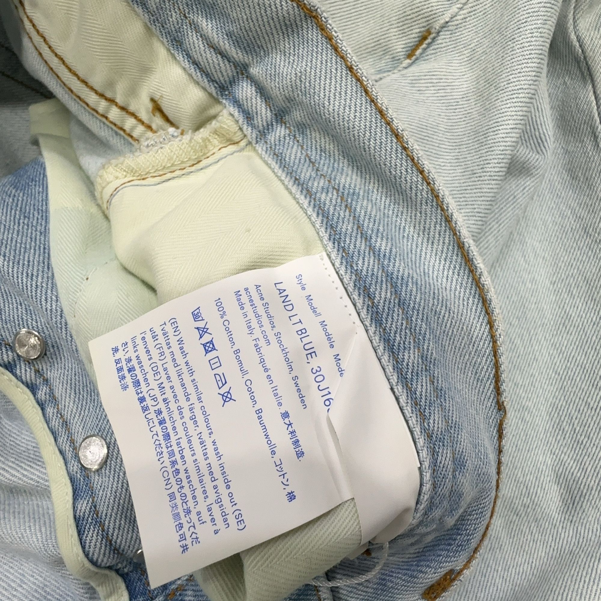 Acne Studios Acne Studios Blå Konst Light Wash Denim Jeans 30 Size US 30 / EU 46 - 5 Thumbnail