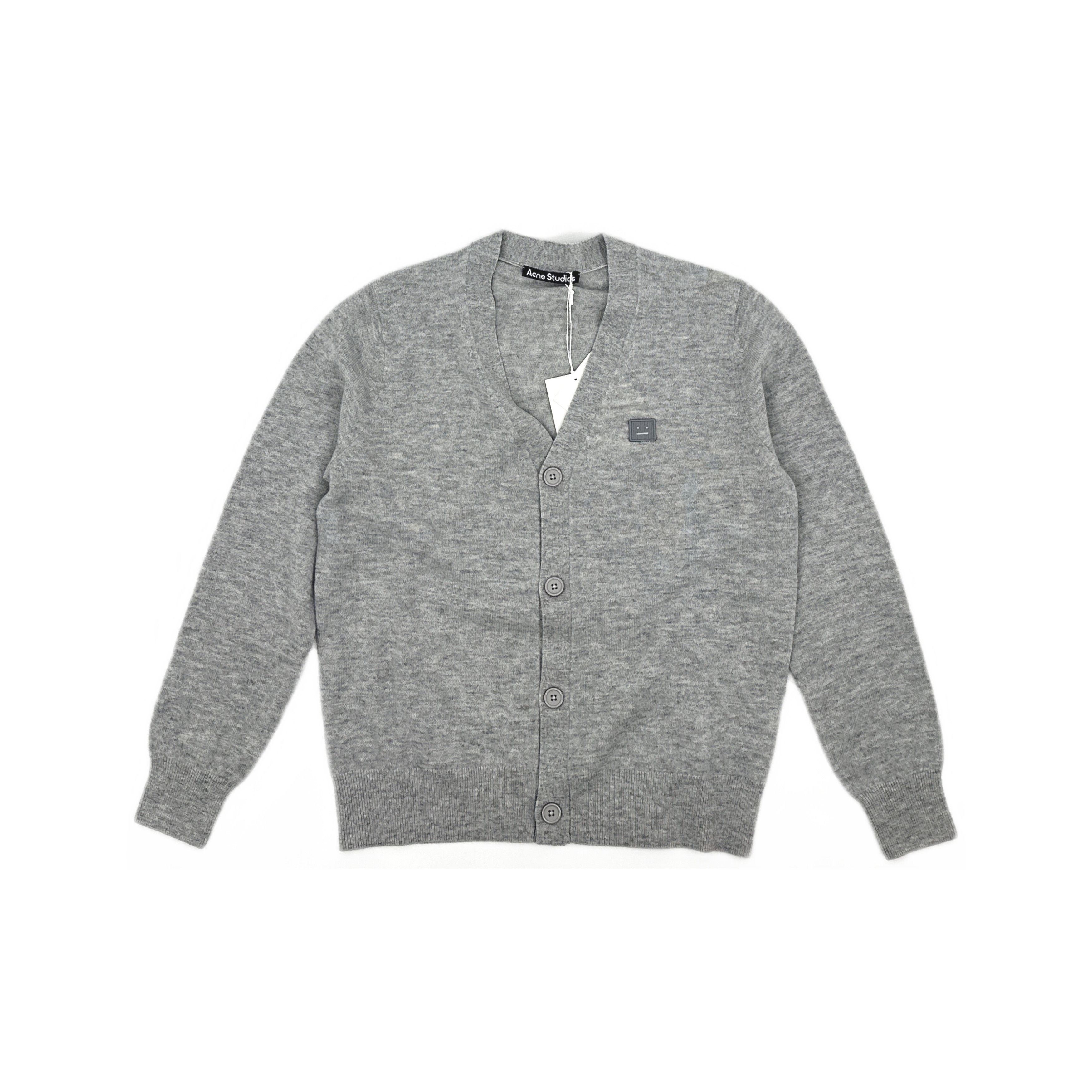 Acne Studios Acne Studios Gray Face Patch Wool Cardigan XS Size US XS / EU 42 / 0 - 2 Thumbnail