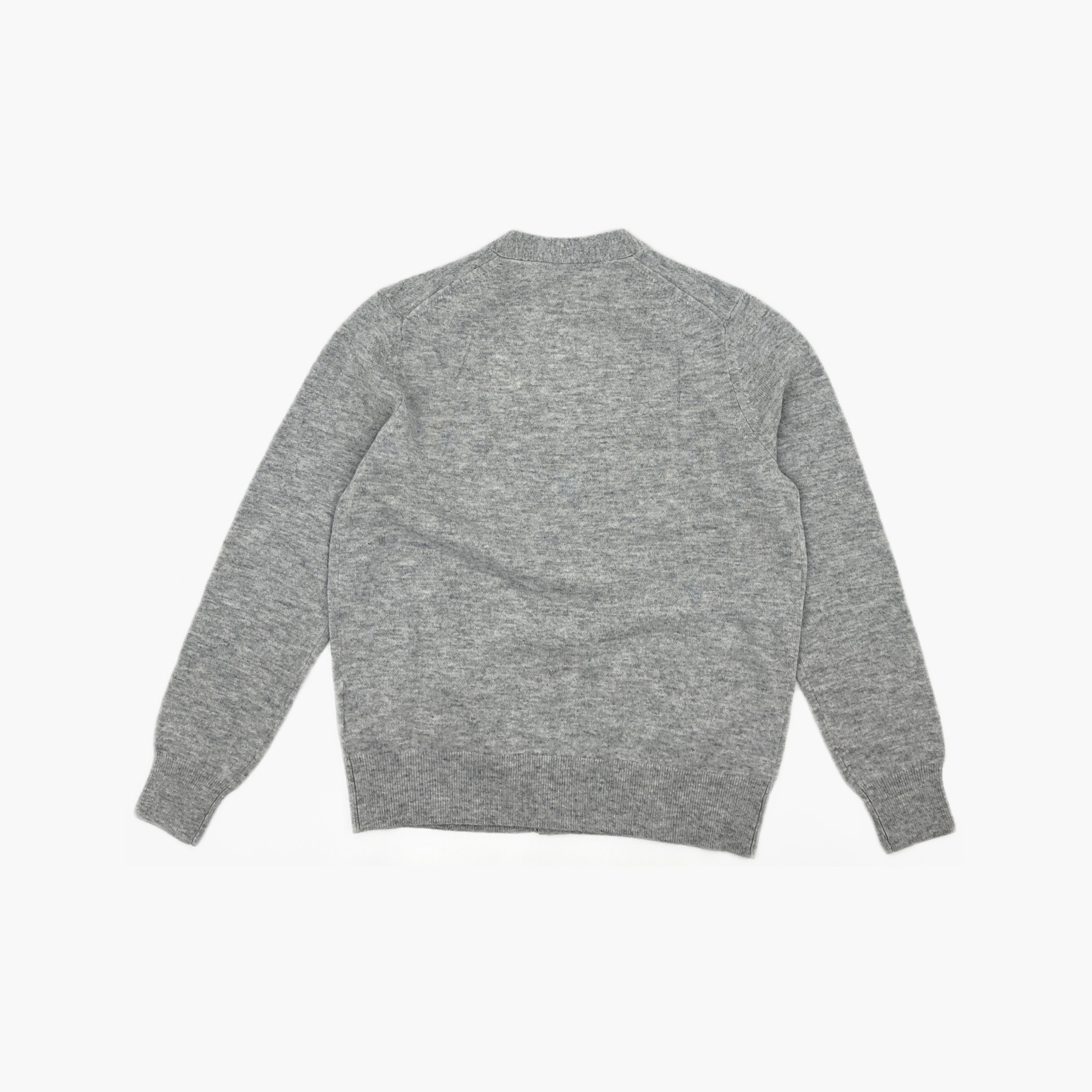 Acne Studios Acne Studios Gray Face Patch Wool Cardigan XS Size US XS / EU 42 / 0 - 3 Thumbnail