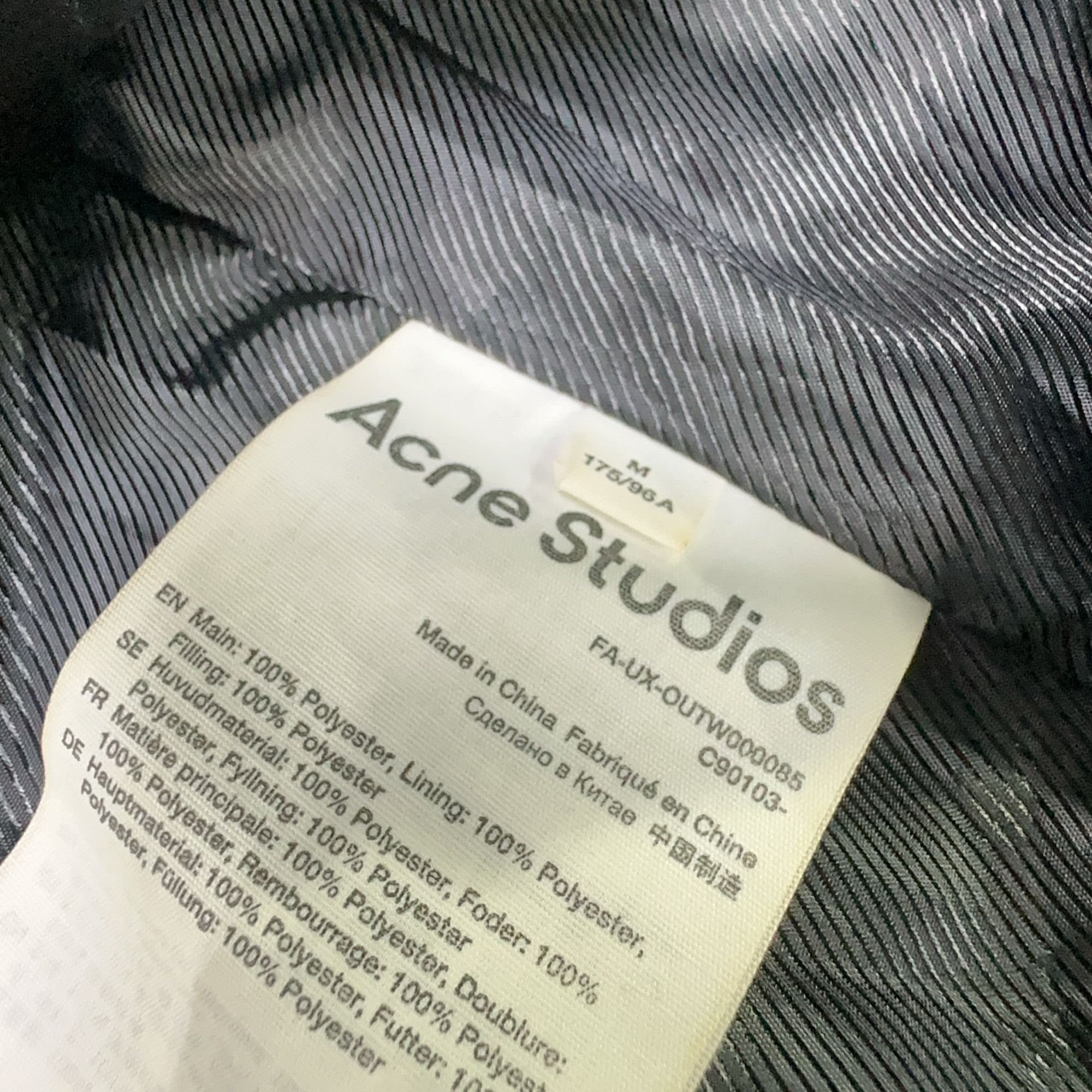 Acne Studios Acne Studios Quilted Face Patch Jacket Size M Size US M / EU 48-50 / 2 - 5 Thumbnail