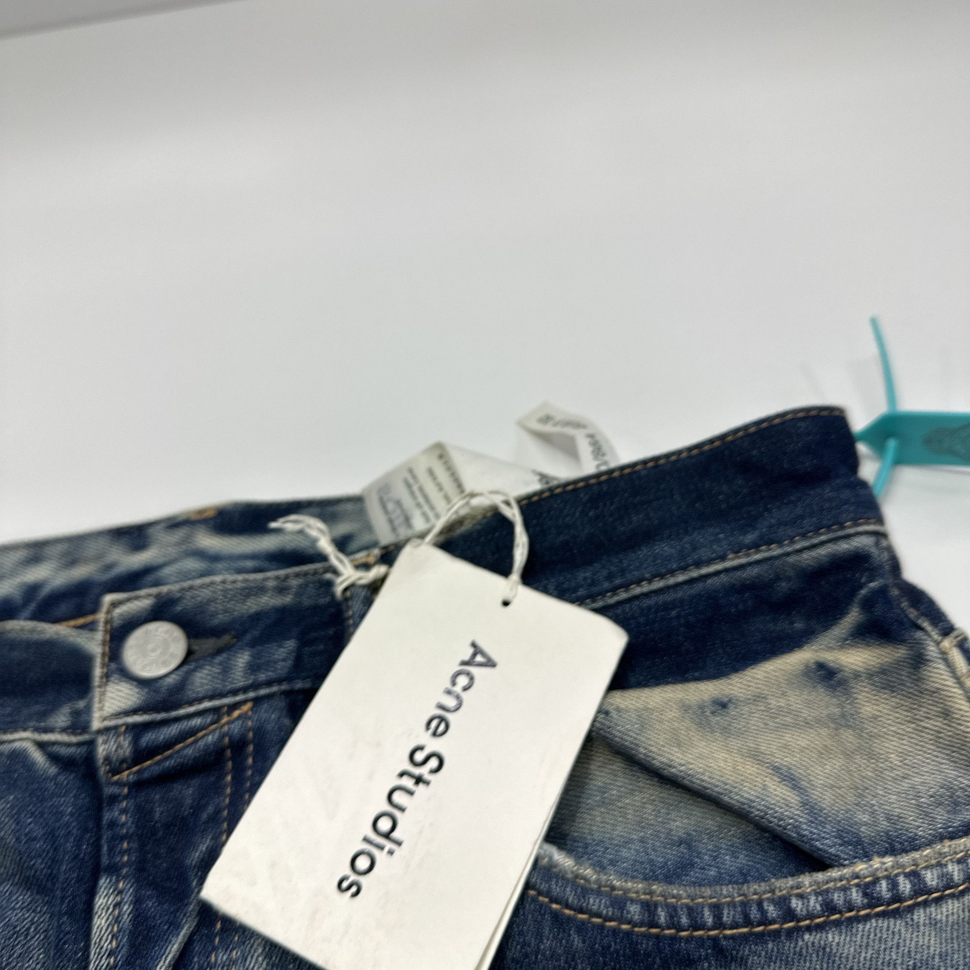 Acne Studios Acne Studios 2021M Indigo Wide Leg Jeans 31 Size US 31 - 4 Thumbnail