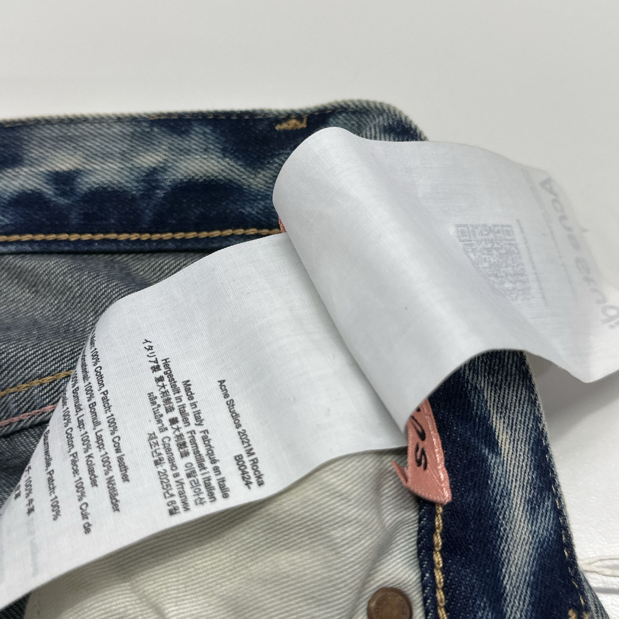 Acne Studios Acne Studios 2021M Indigo Wide Leg Jeans 31 Size US 31 - 6 Thumbnail