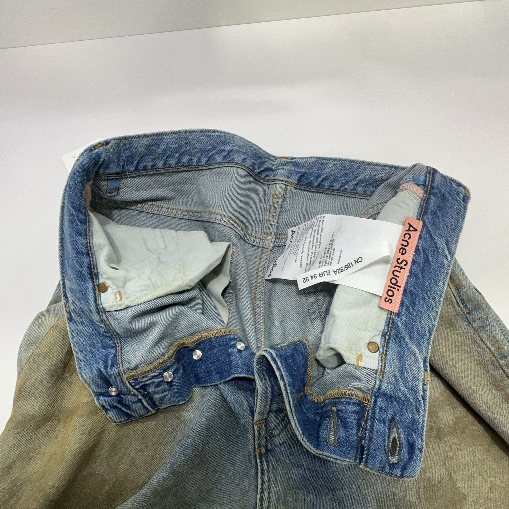 Acne Studios Acne Studios 2021M Distressed Mud Wash Jeans 34/32 Size US 32 / EU 48 - 7 Thumbnail
