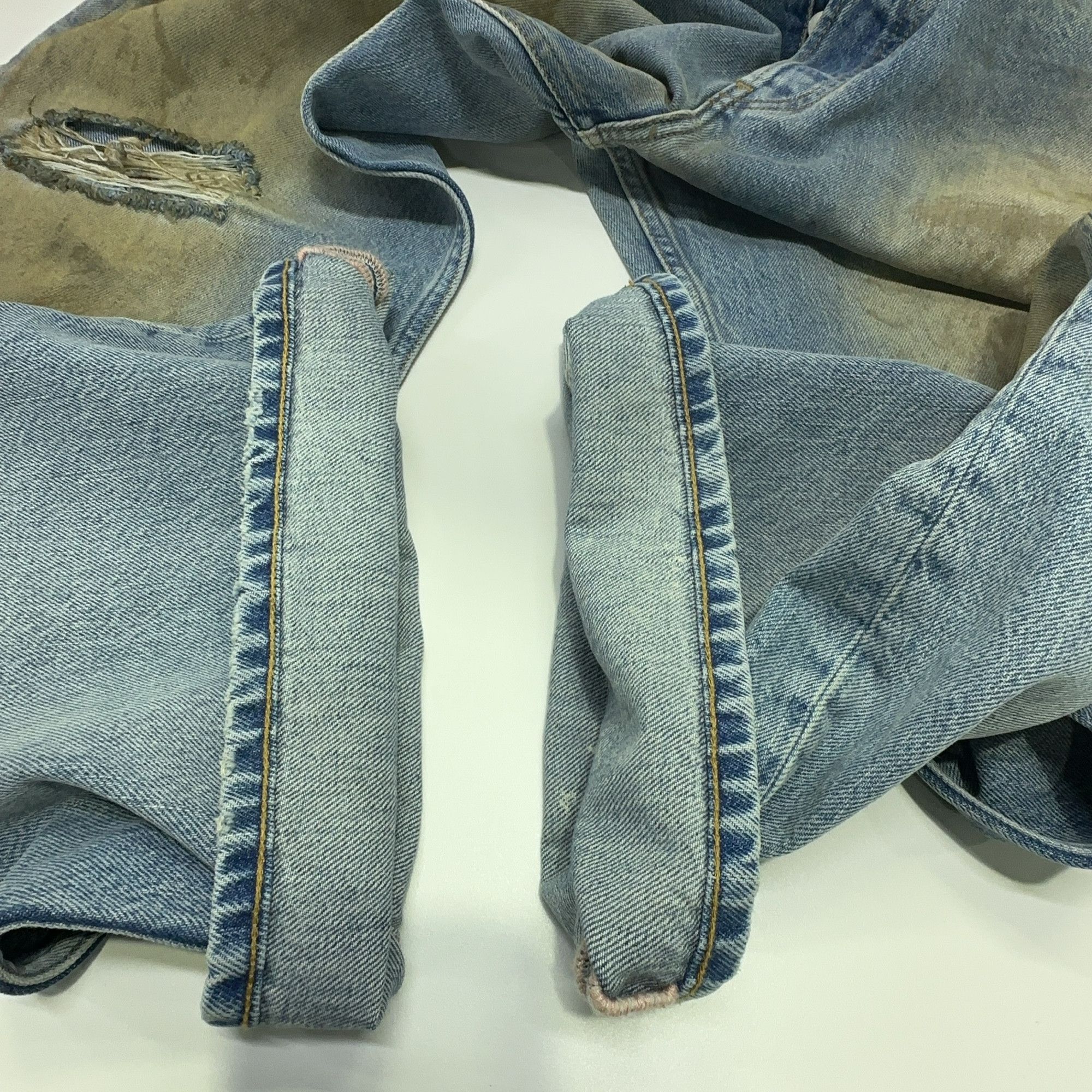 Acne Studios Acne Studios 2021M Distressed Mud Wash Jeans 34/32 Size US 32 / EU 48 - 9 Thumbnail