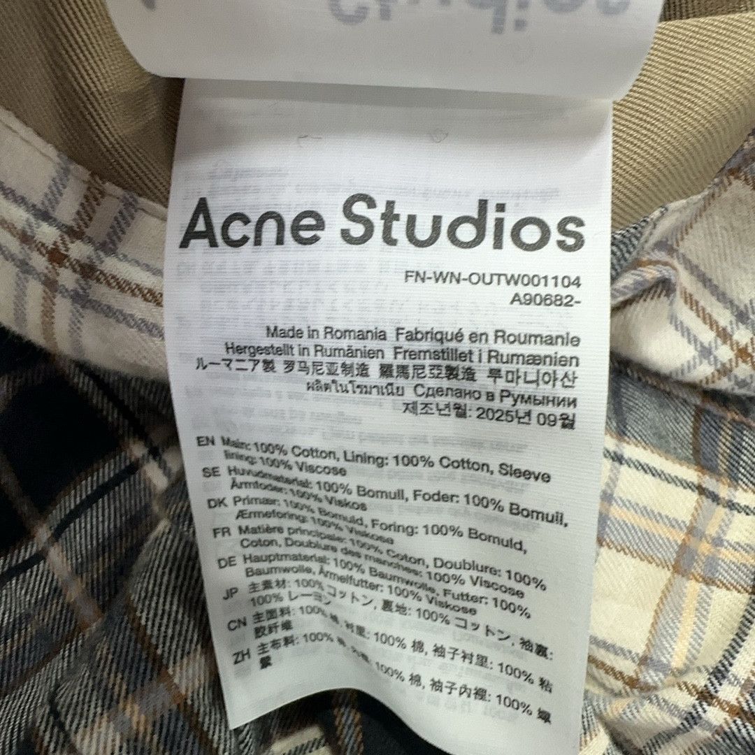 Acne Studios Acne Studios Double Breasted Cotton Jacket Size 34 Size XS / US 0-2 / IT 36-38 - 6 Thumbnail