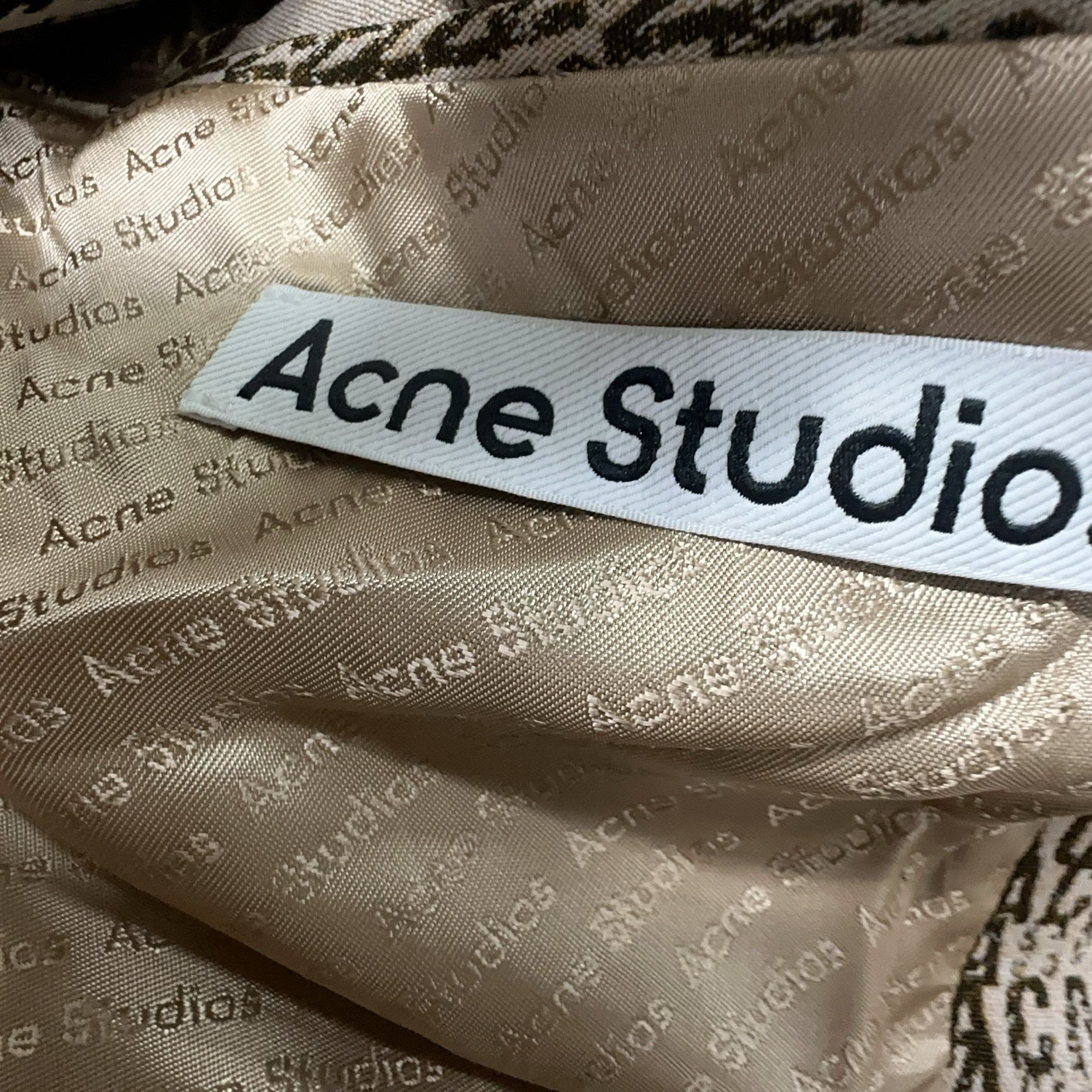 Acne Studios Acne Studios Logo All-Over Print Blazer 48 Size 38R - 5 Thumbnail