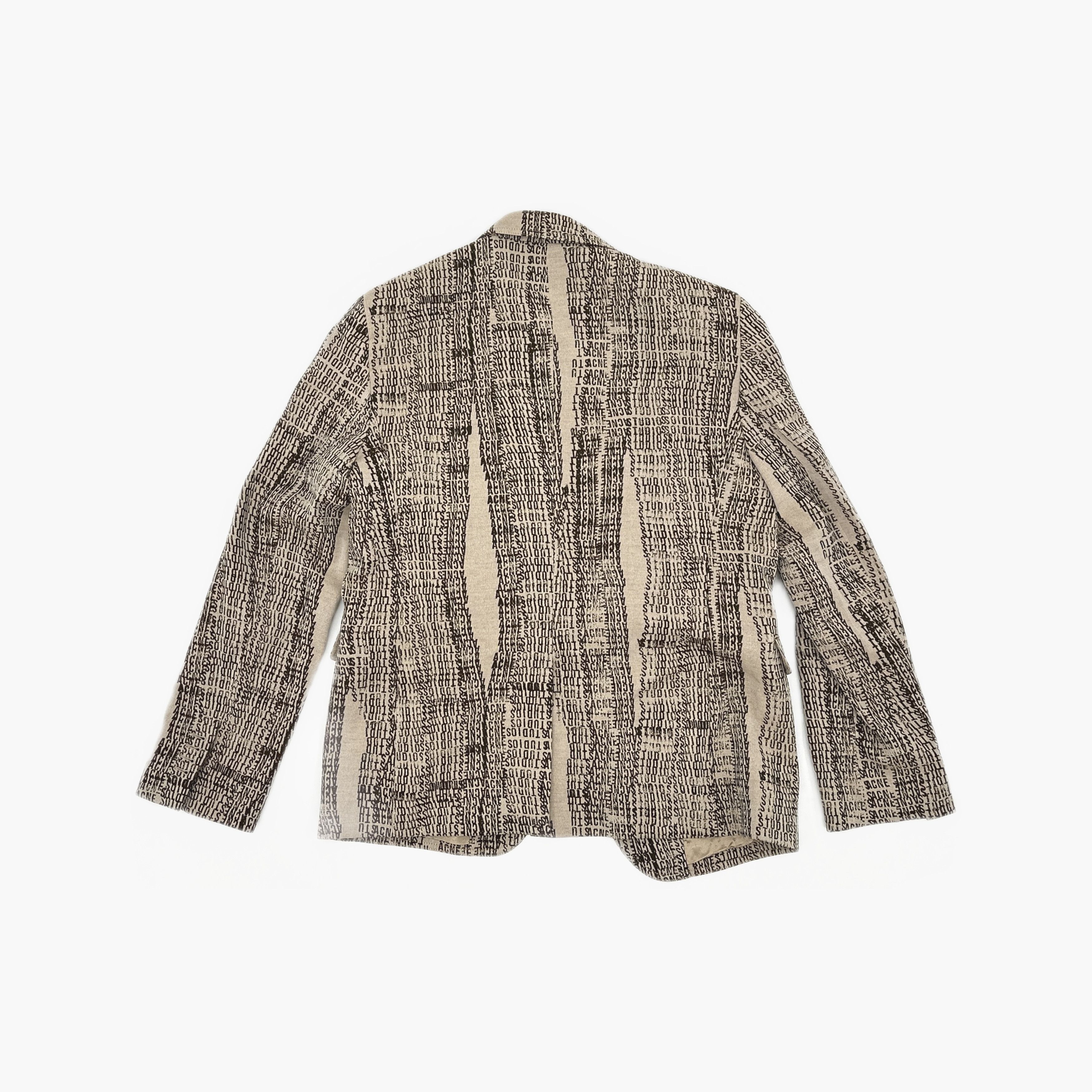 Acne Studios Acne Studios Logo All-Over Print Blazer 48 Size 38R - 3 Thumbnail