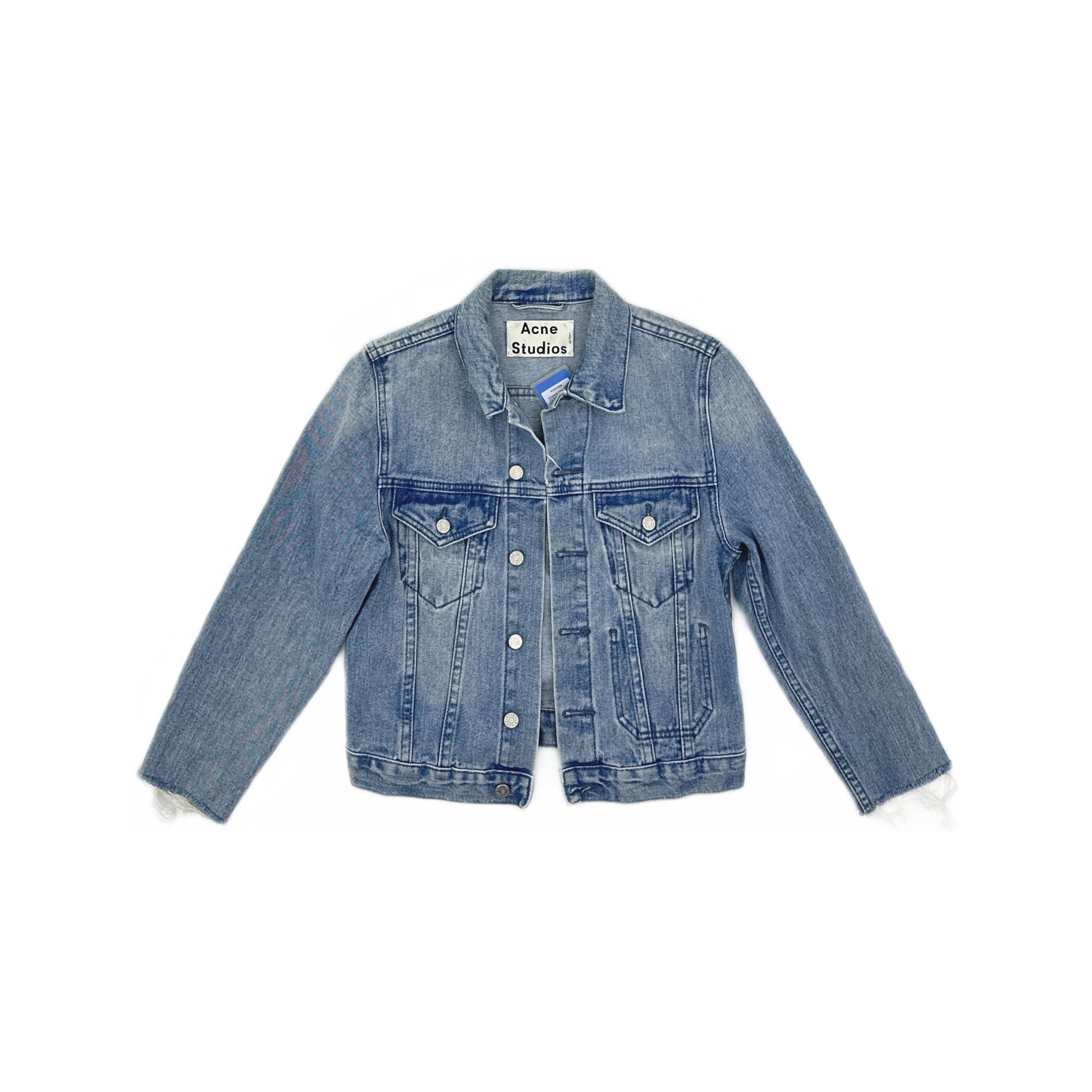 Acne Studios Acne Studios Distressed Denim Jacket 38 Size S / US 4 / IT 40 - 2 Thumbnail