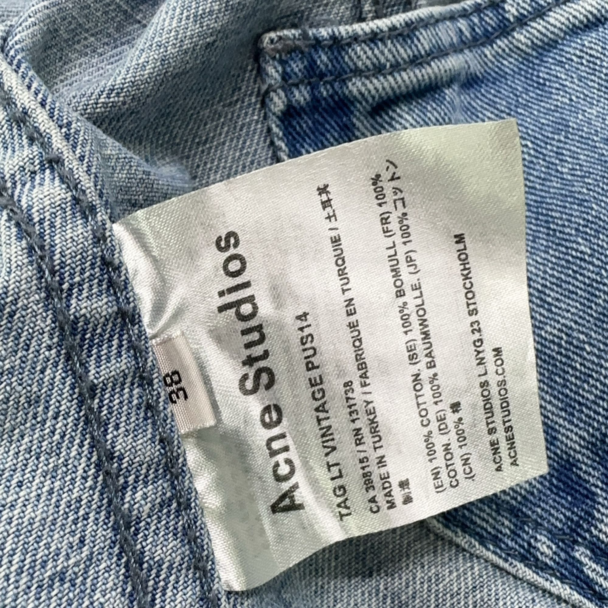 Acne Studios Acne Studios Distressed Denim Jacket 38 Size S / US 4 / IT 40 - 4 Thumbnail