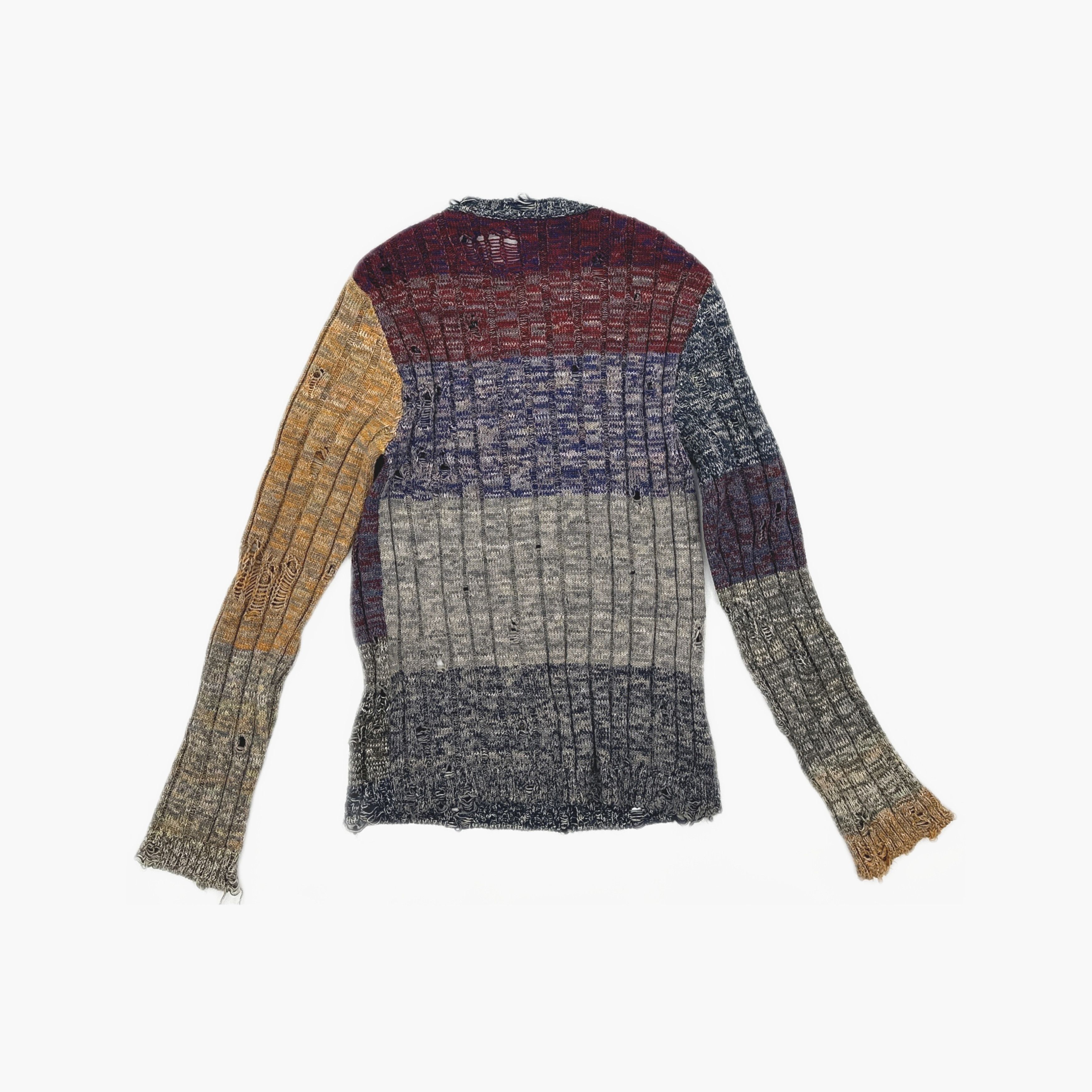 Acne Studios Acne Studios Distressed Multi Sweater XS Size US XS / EU 42 / 0 - 3 Thumbnail