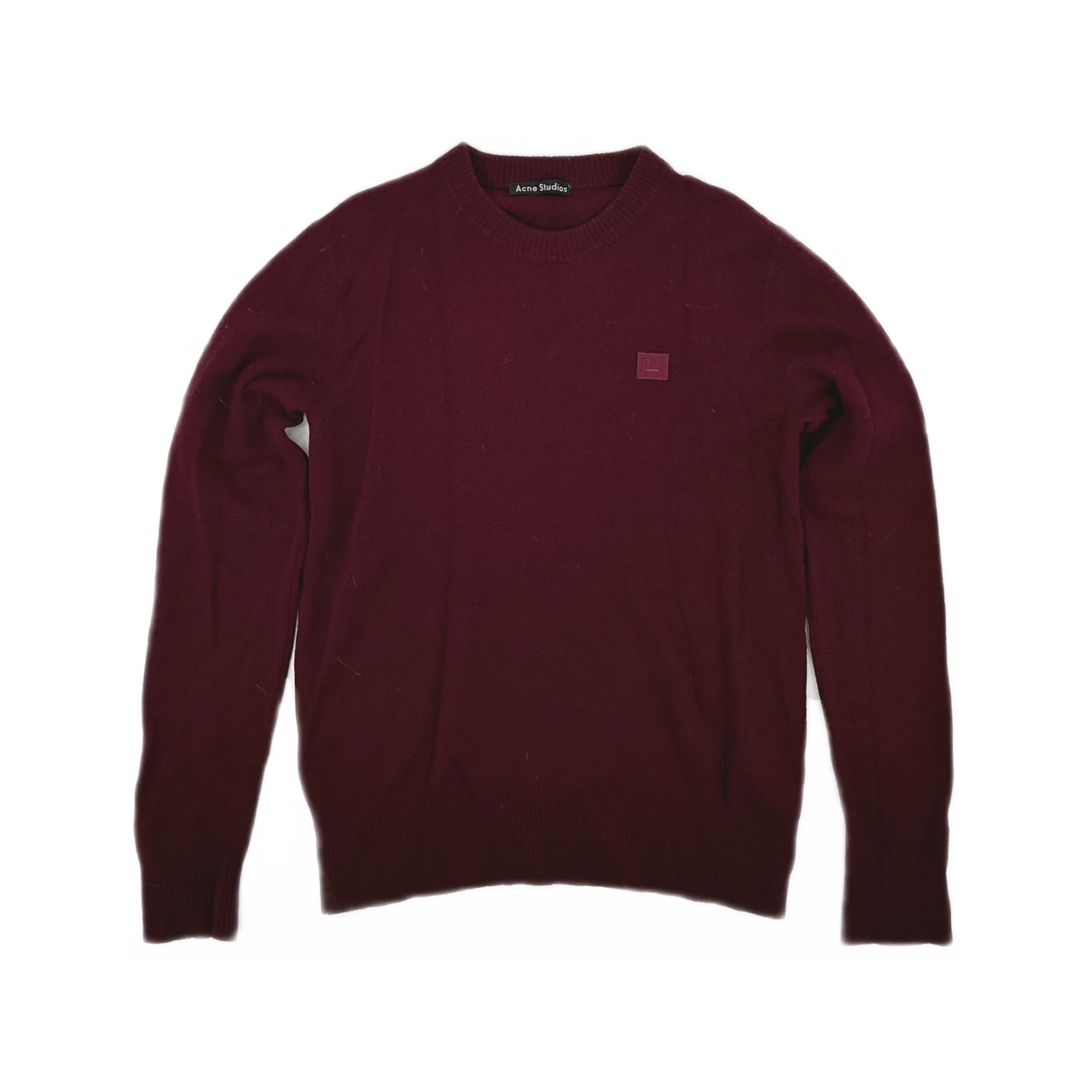 Acne Studios Acne Studios Red Nalon Face Wool Sweater S Size US S / EU 44-46 / 1 - 2 Thumbnail