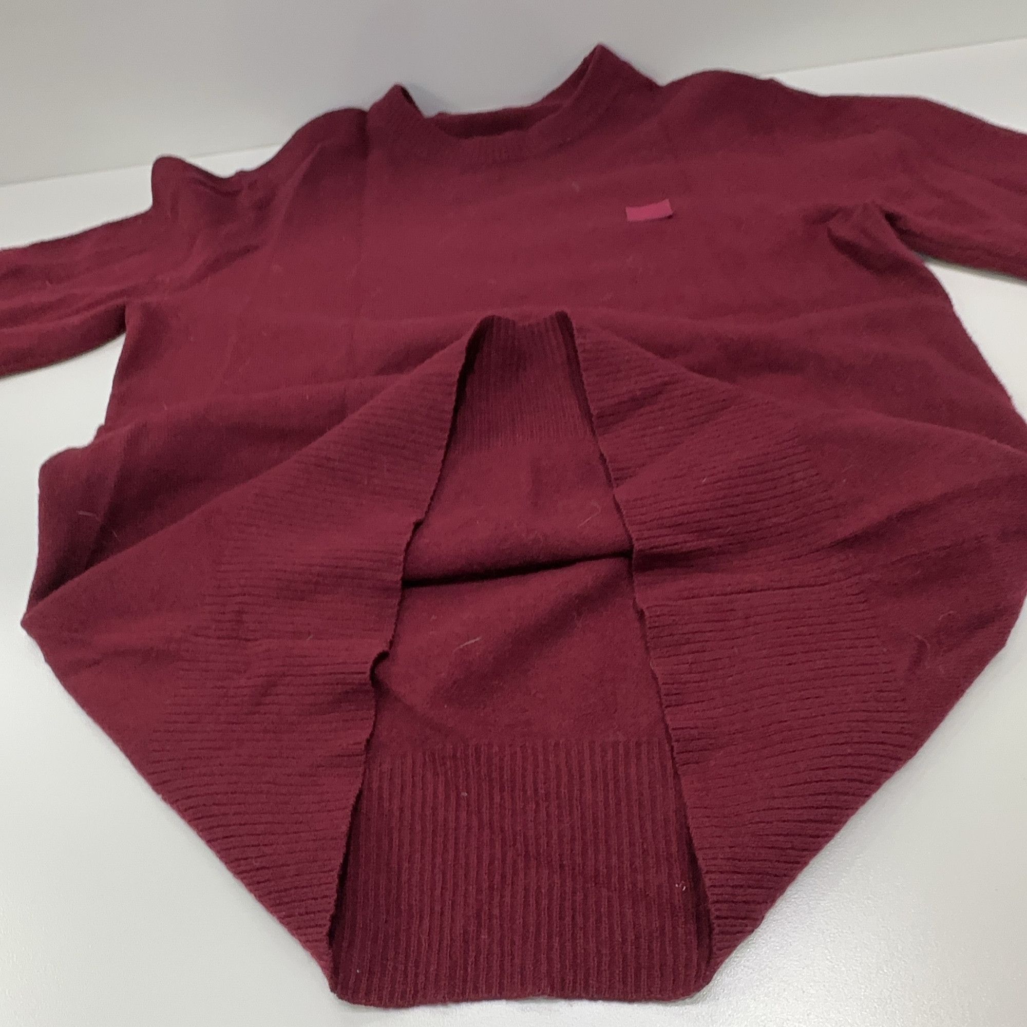 Acne Studios Acne Studios Red Nalon Face Wool Sweater S Size US S / EU 44-46 / 1 - 9 Thumbnail