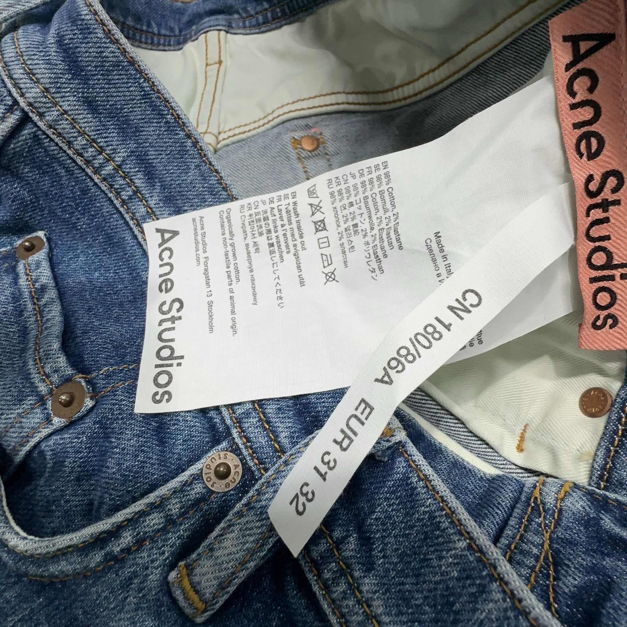 Acne Studios Acne Studios Mid Blue Jeans 31 Size US 31 - 4 Thumbnail