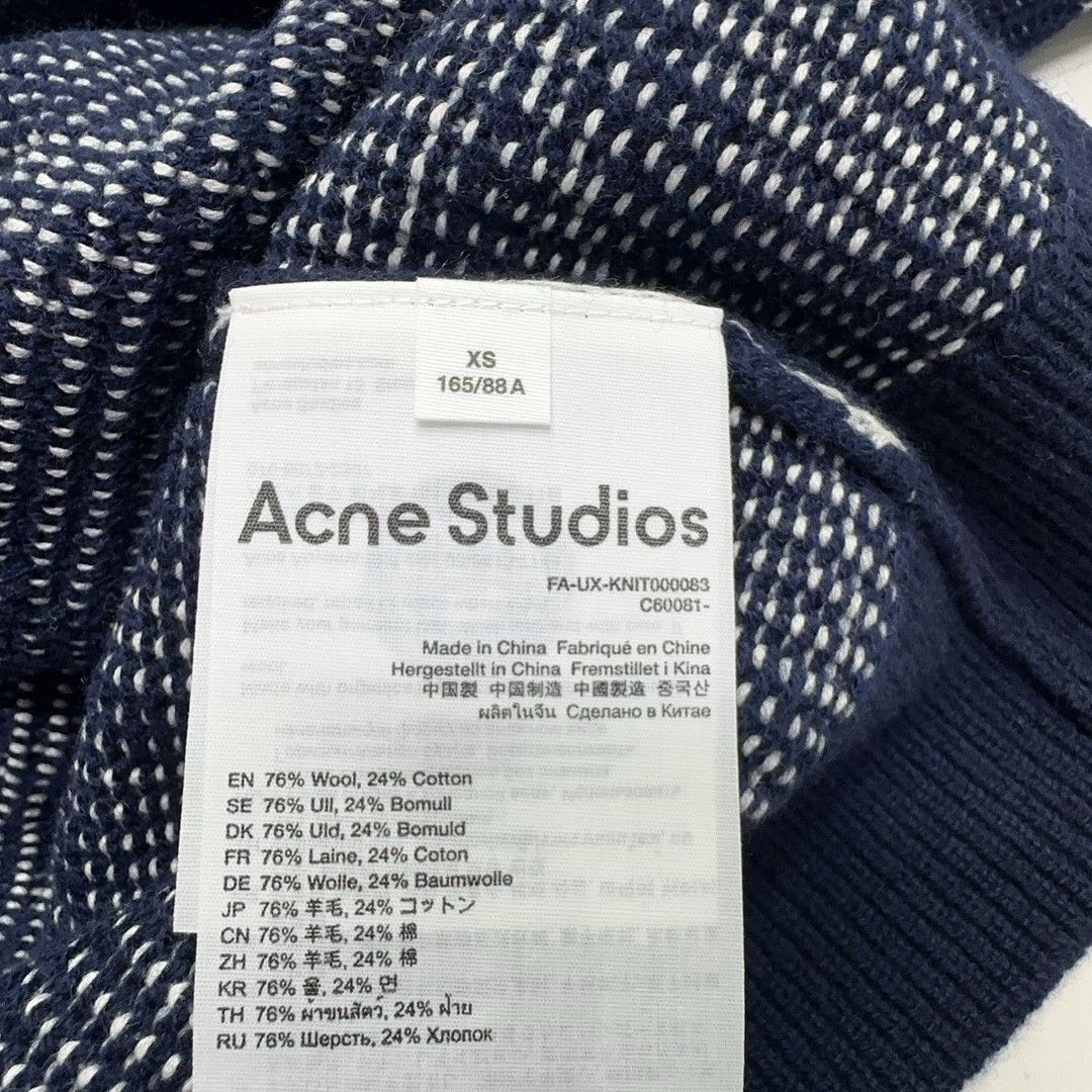 Acne Studios Acne Studios Face Jacquard Wool Blend Sweater XS Size US XS / EU 42 / 0 - 5 Thumbnail