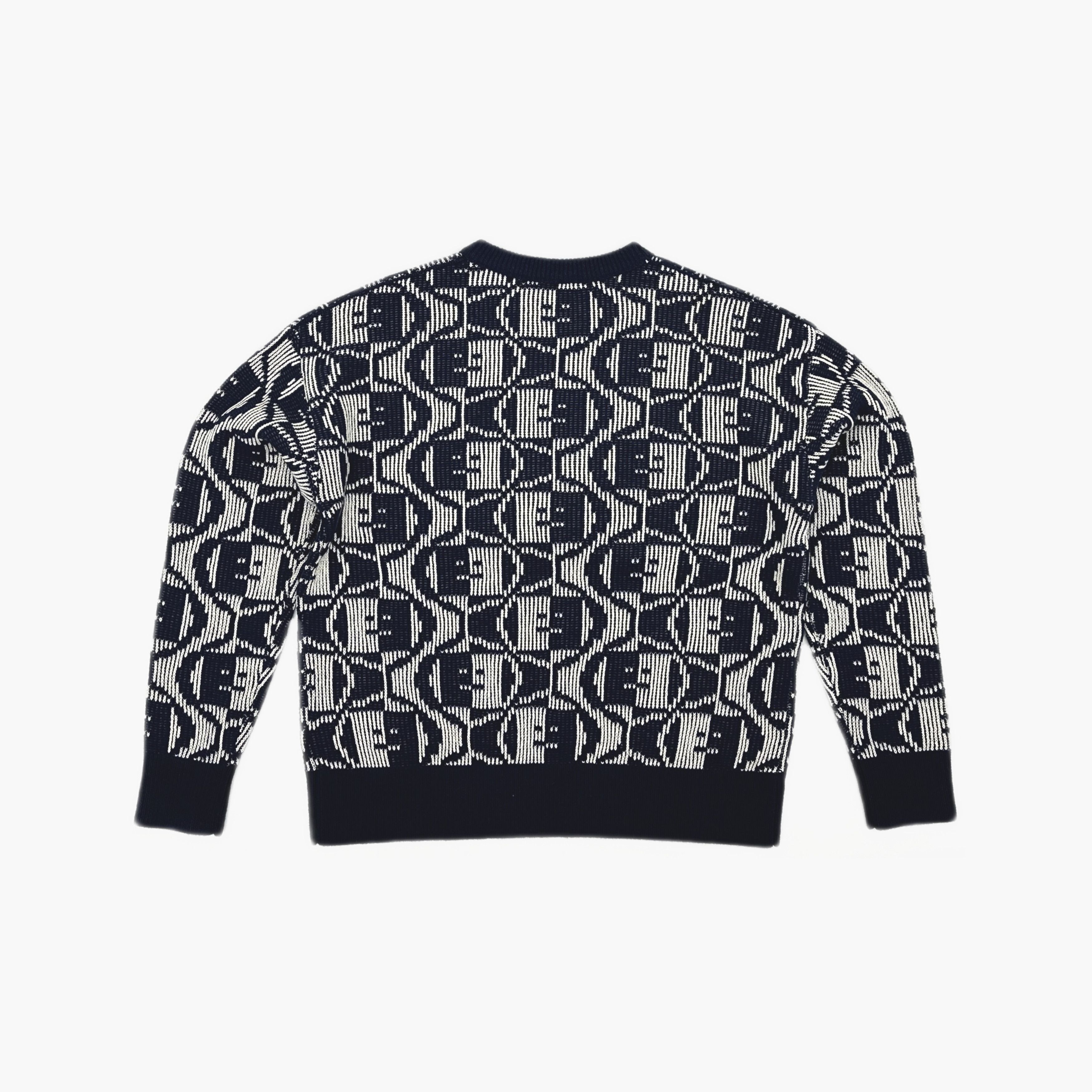 Acne Studios Acne Studios Face Jacquard Wool Blend Sweater XS Size US XS / EU 42 / 0 - 3 Thumbnail