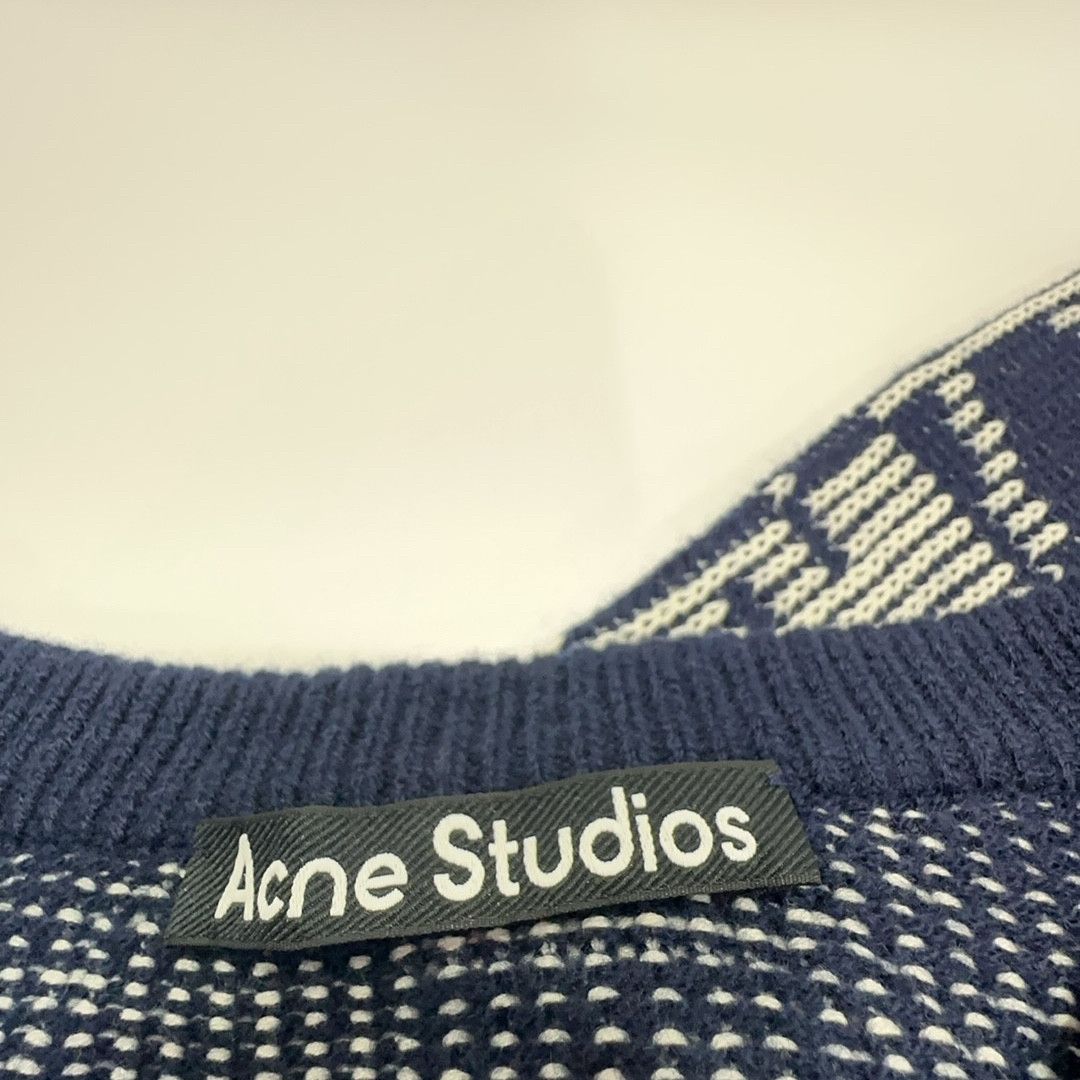 Acne Studios Acne Studios Face Jacquard Wool Blend Sweater XS Size US XS / EU 42 / 0 - 4 Thumbnail