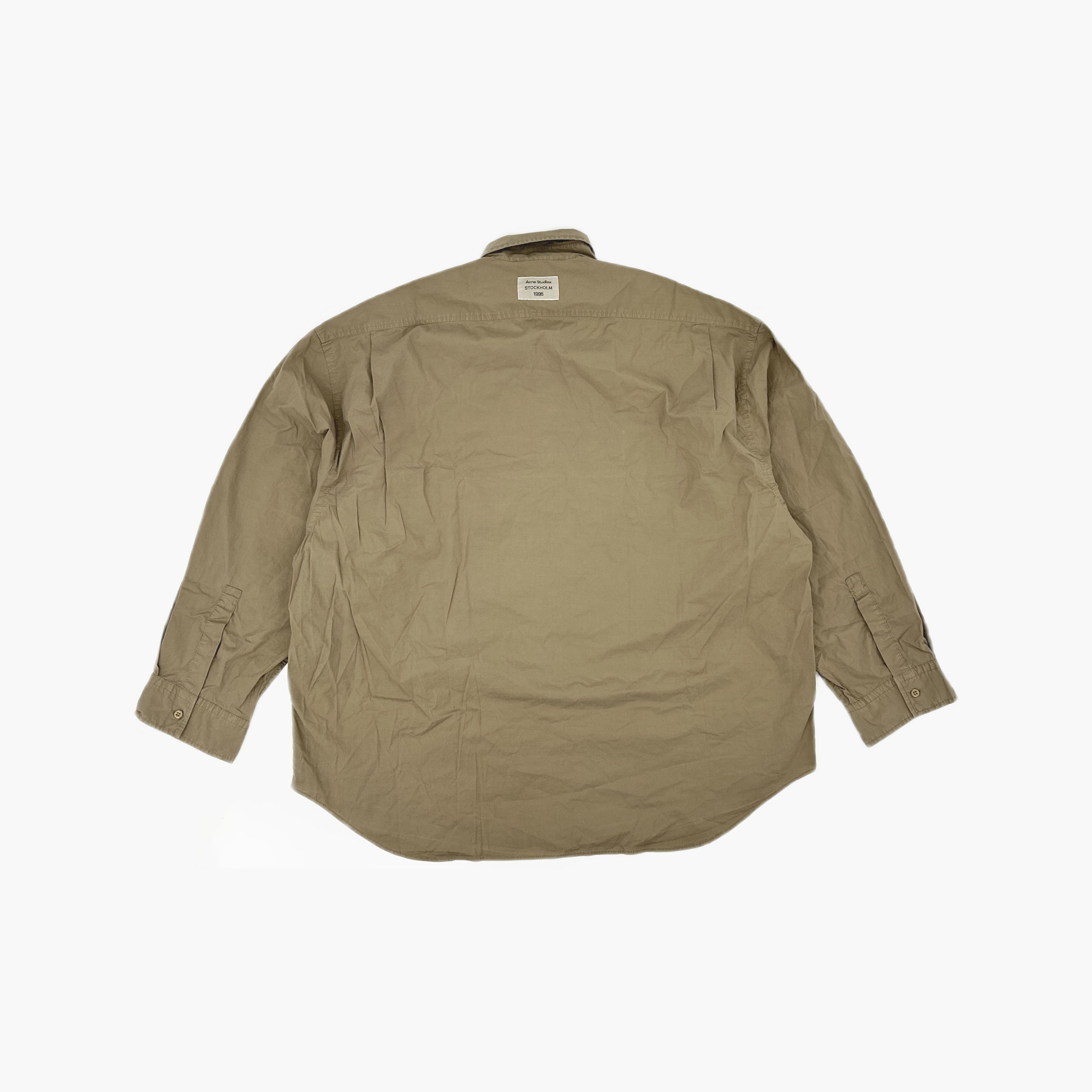 Acne Studios Acne Studios Taupe Brown Button Up Shirt 50 Size US M / EU 48-50 / 2 - 3 Thumbnail