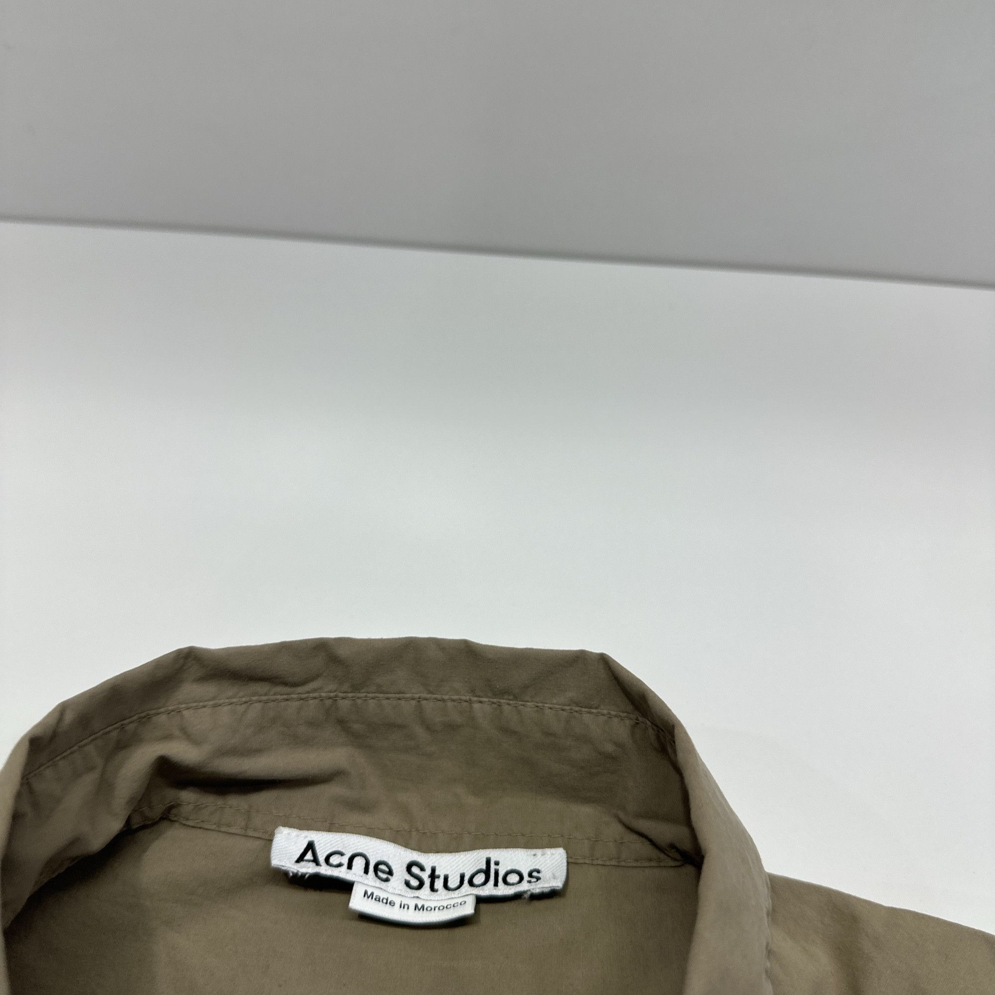 Acne Studios Acne Studios Taupe Brown Button Up Shirt 50 Size US M / EU 48-50 / 2 - 4 Thumbnail