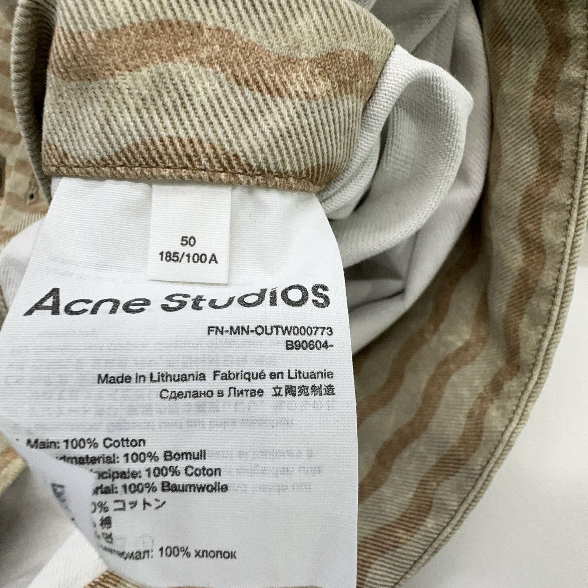 Acne Studios Acne Studios SS22 Wavy Geometric Pattern Jacket 50 Size US M / EU 48-50 / 2 - 5 Thumbnail