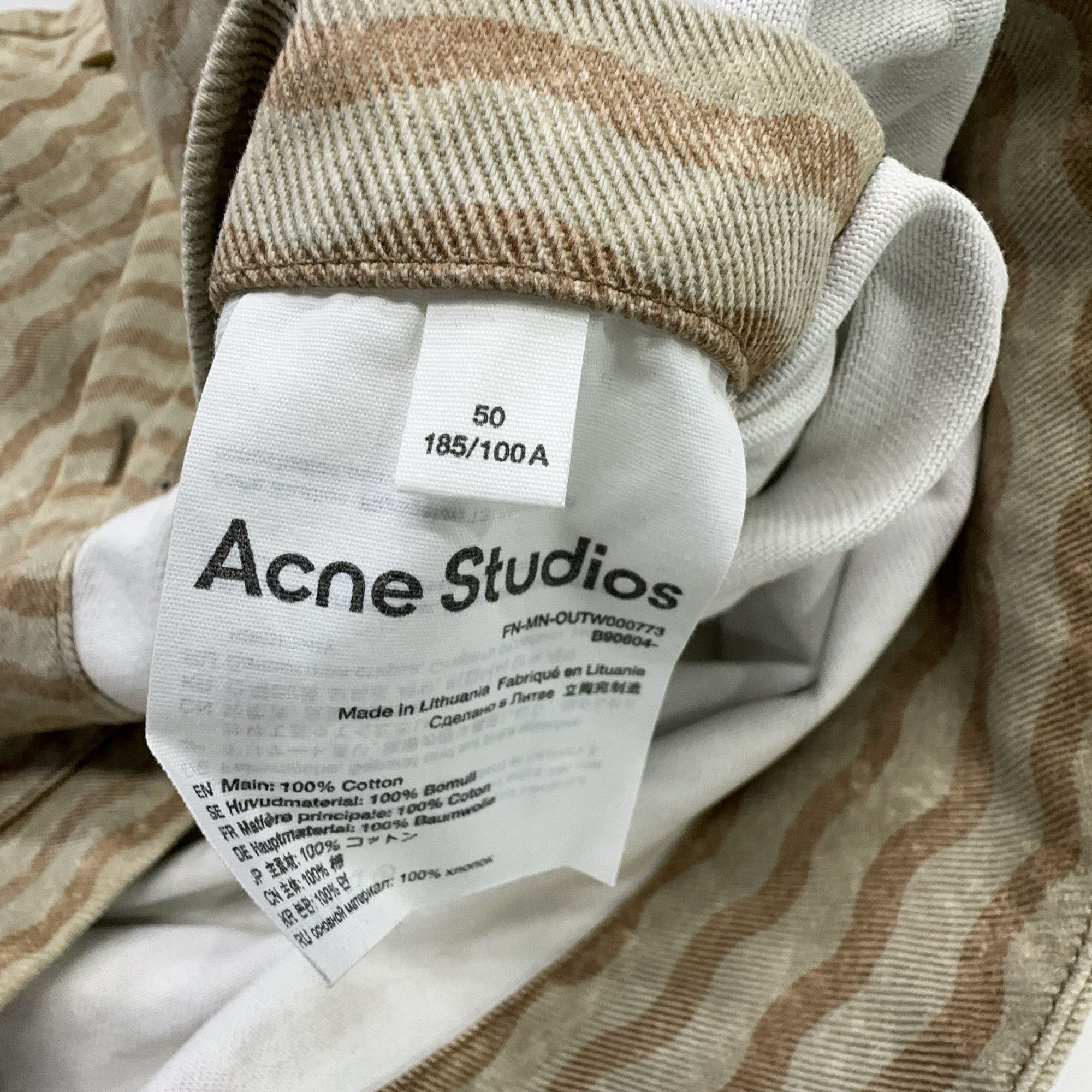 Acne Studios Acne Studios SS22 Wavy Geometric Pattern Jacket 50 Size US M / EU 48-50 / 2 - 4 Thumbnail