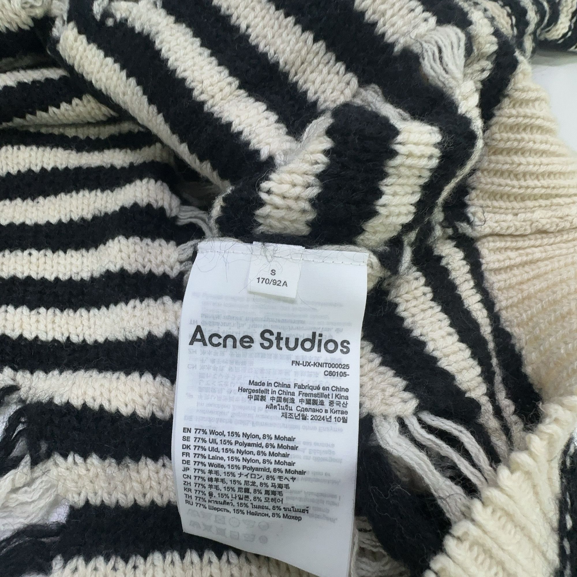 Acne Studios Acne Studios Striped Distressed Mohair Sweater S Size S / US 4 / IT 40 - 4 Thumbnail