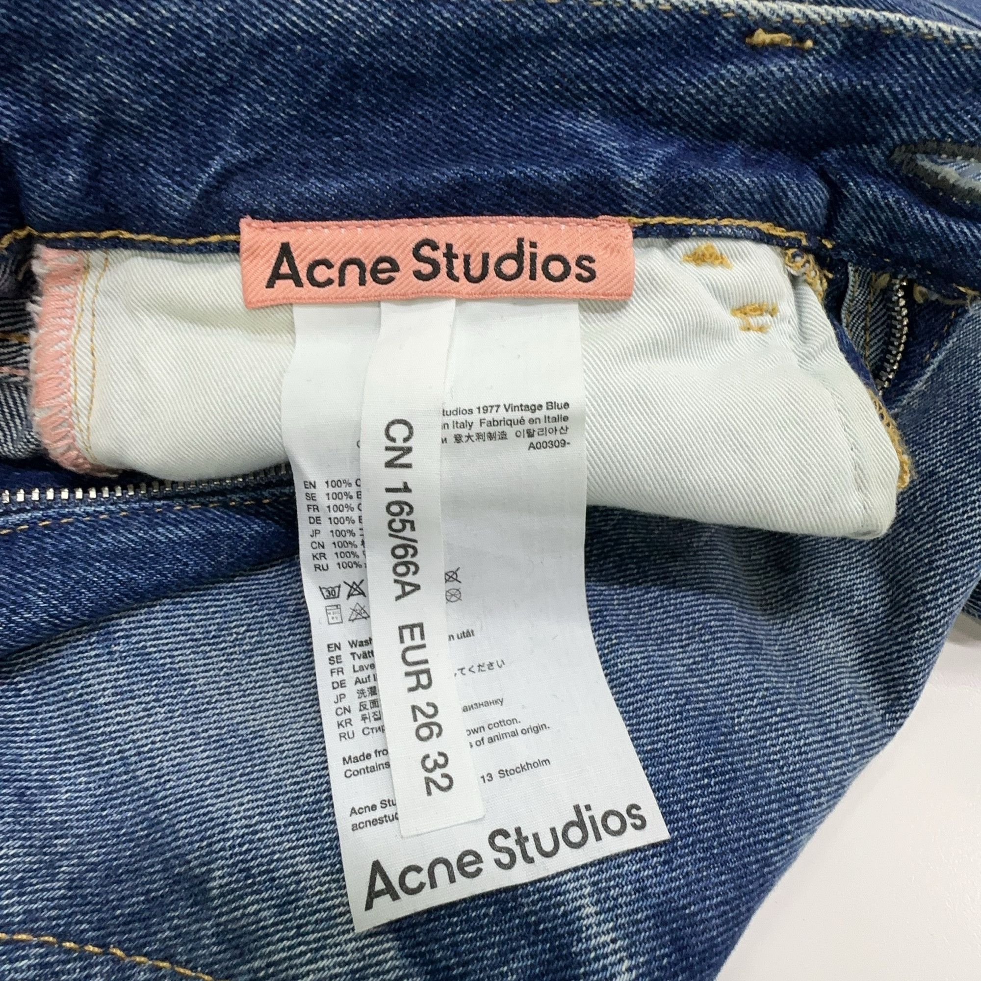 Acne Studios Acne Studios 1977 Vintage Blue Jeans 26 Size 26" / US 2 / IT 38 - 4 Thumbnail