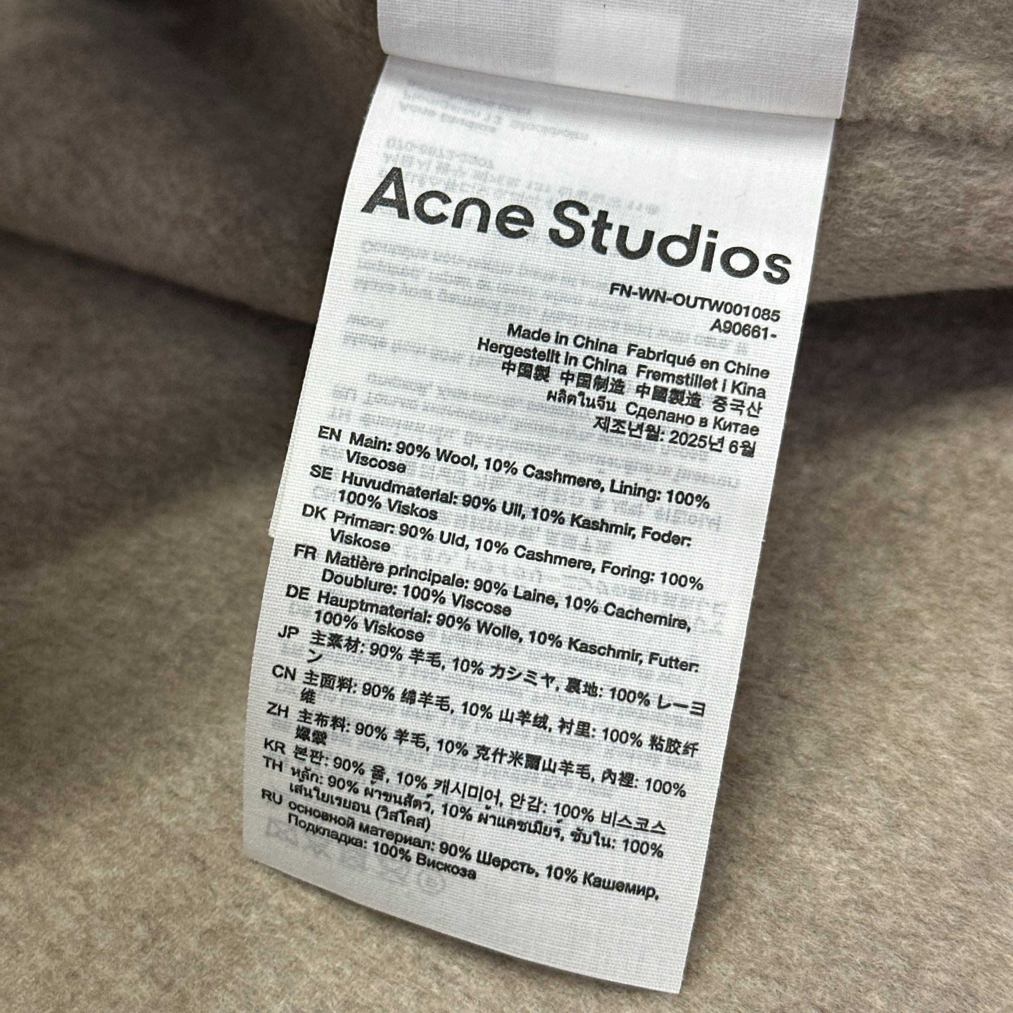Acne Studios Acne Studios Wool Cashmere Zip Jacket 34 Size XS / US 0-2 / IT 36-38 - 7 Thumbnail