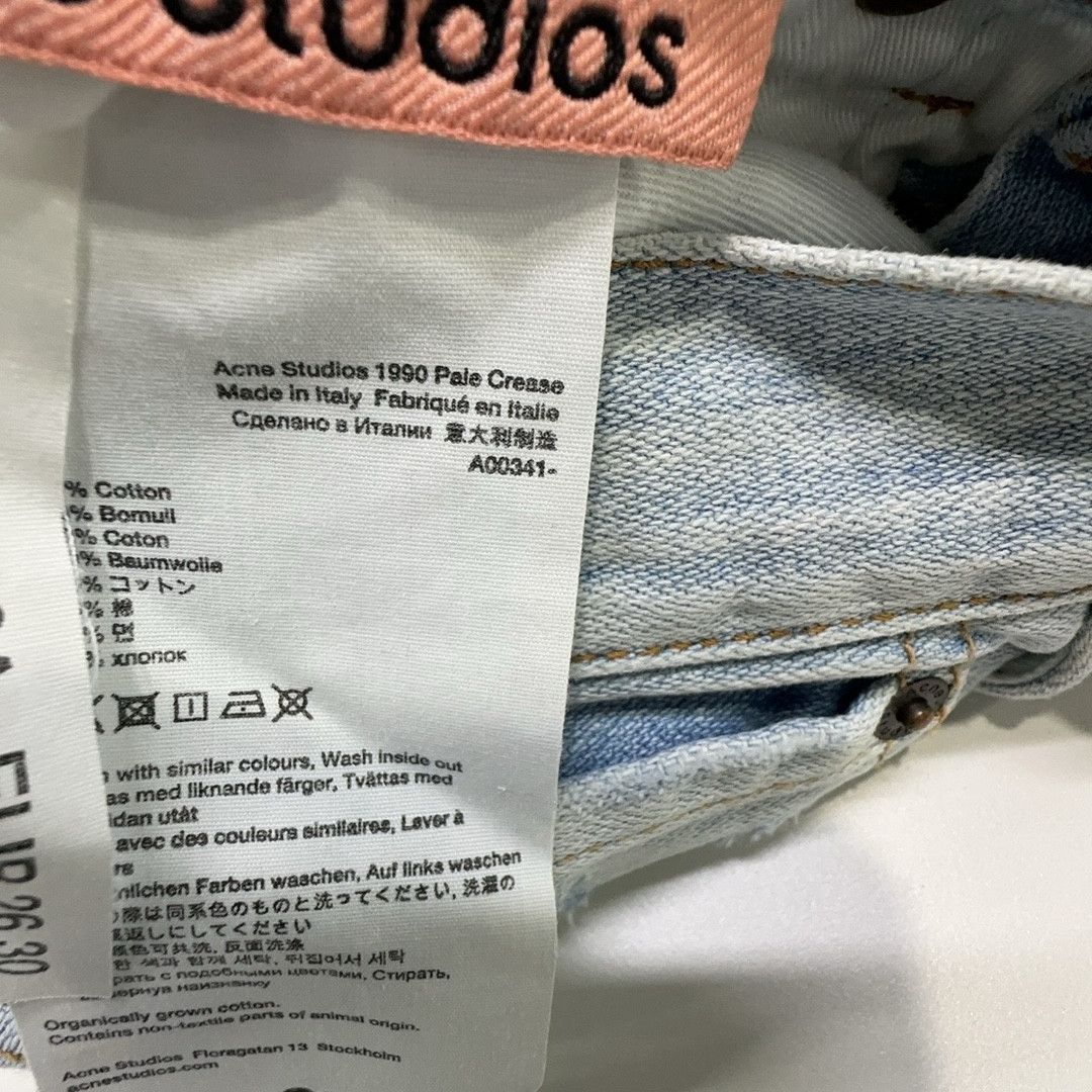 Acne Studios Acne Studios 1990 Pale Crease Flare Jeans 26 Size 26" / US 2 / IT 38 - 4 Thumbnail