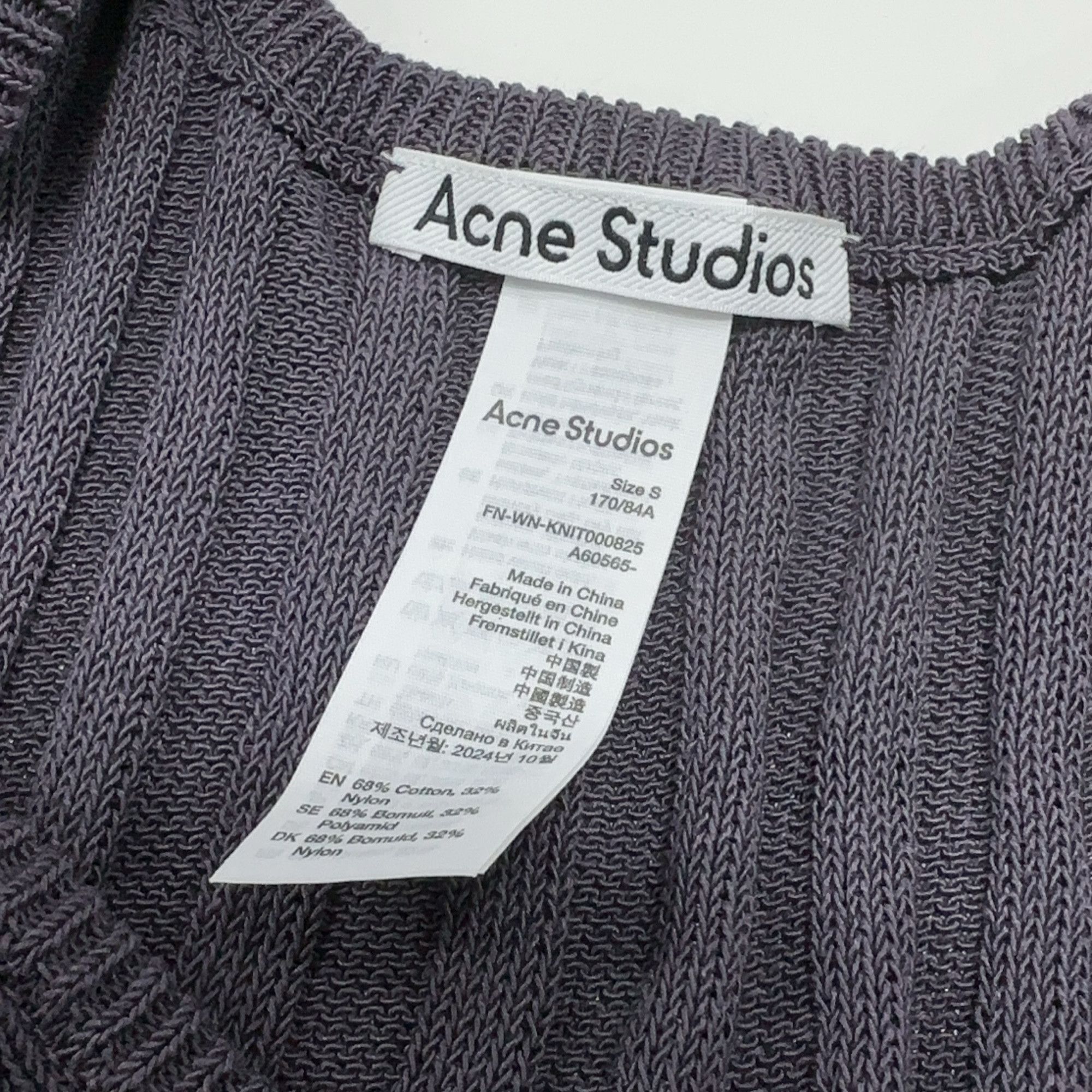 Acne Studios Acne Studios Ribbed Knit Tank Top Gray S Size S / US 4 / IT 40 - 5 Thumbnail