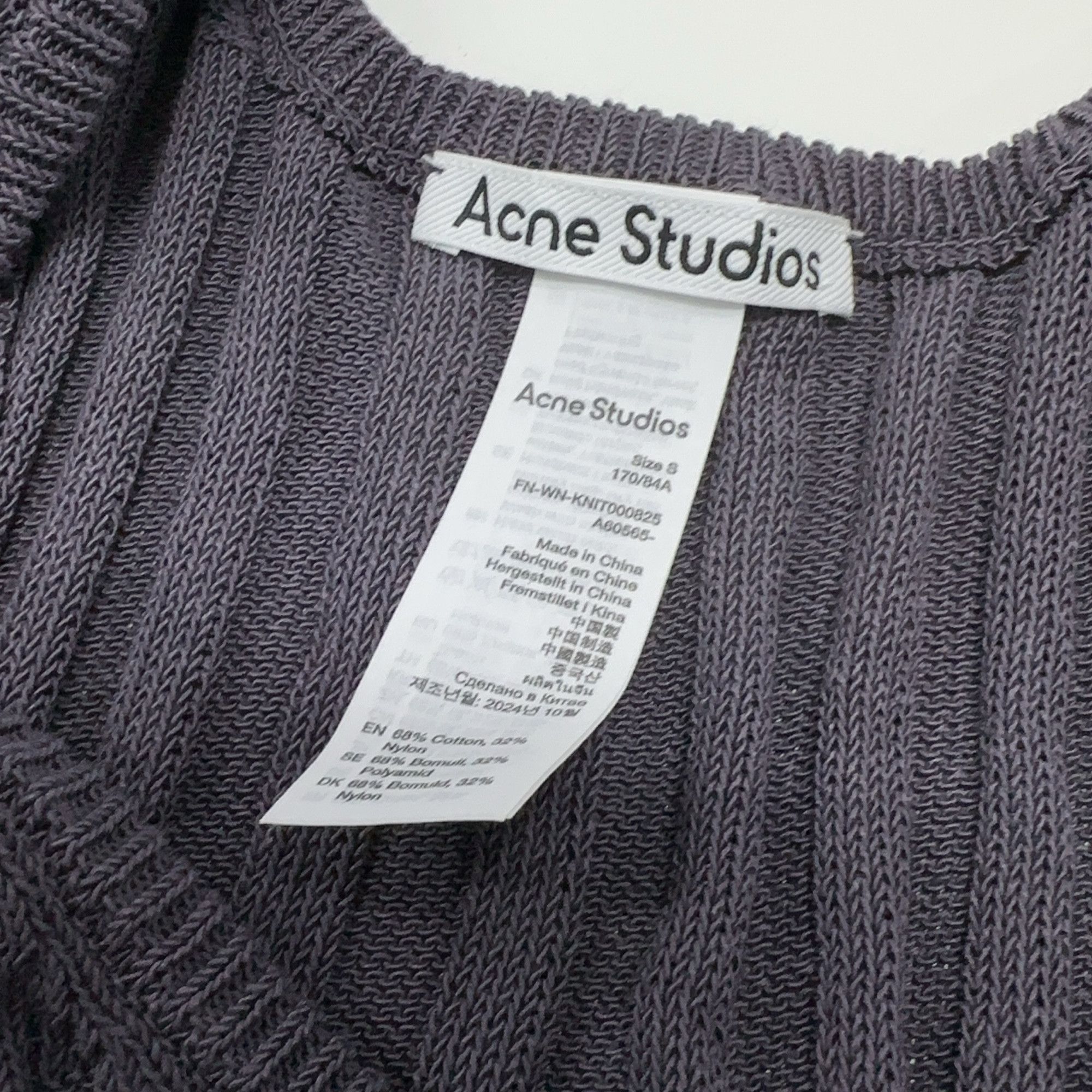 Acne Studios Acne Studios Ribbed Knit Tank Top Gray S Size S / US 4 / IT 40 - 4 Thumbnail