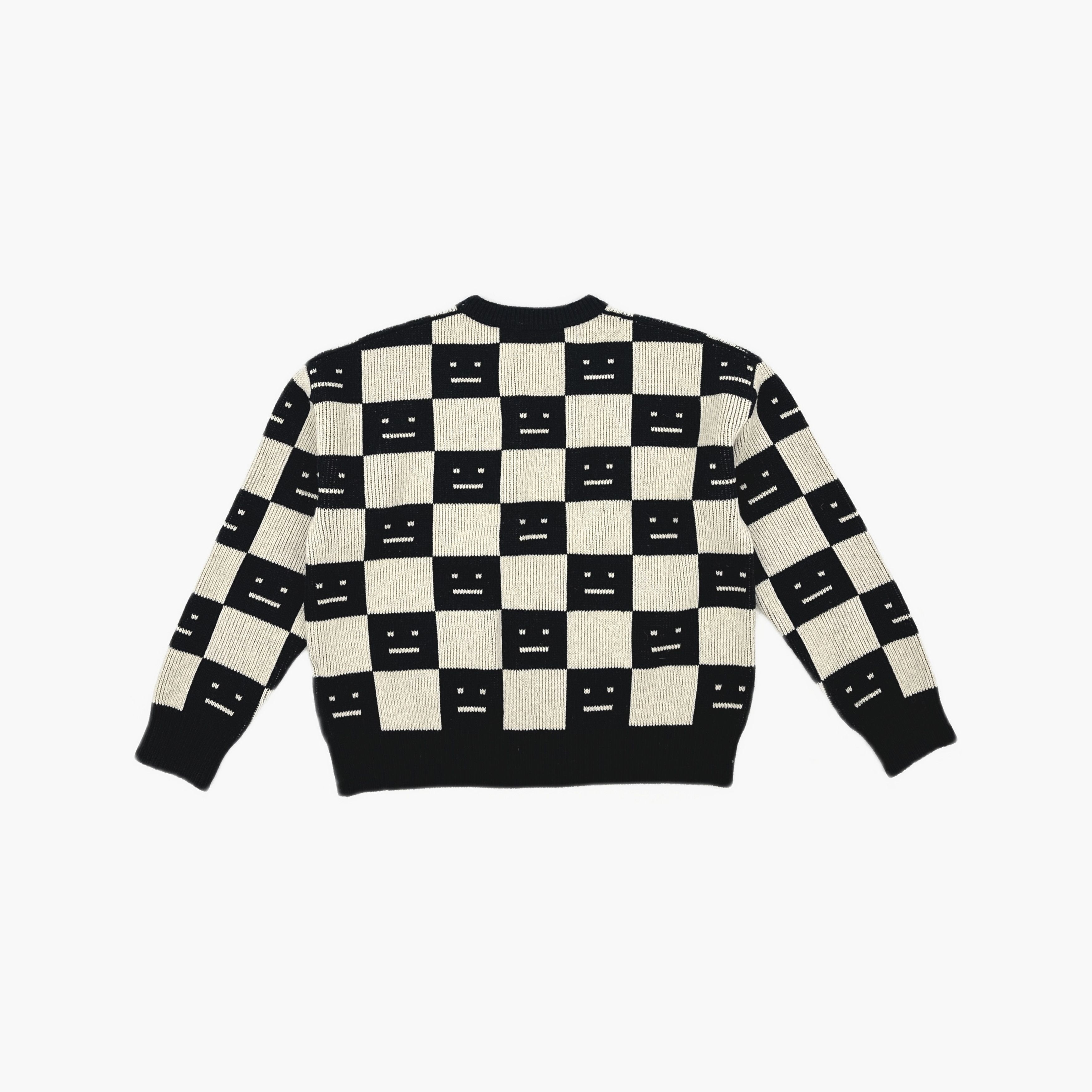 Acne Studios Acne Studios Face Checkerboard Wool Sweater M Size US M / EU 48-50 / 2 - 3 Thumbnail