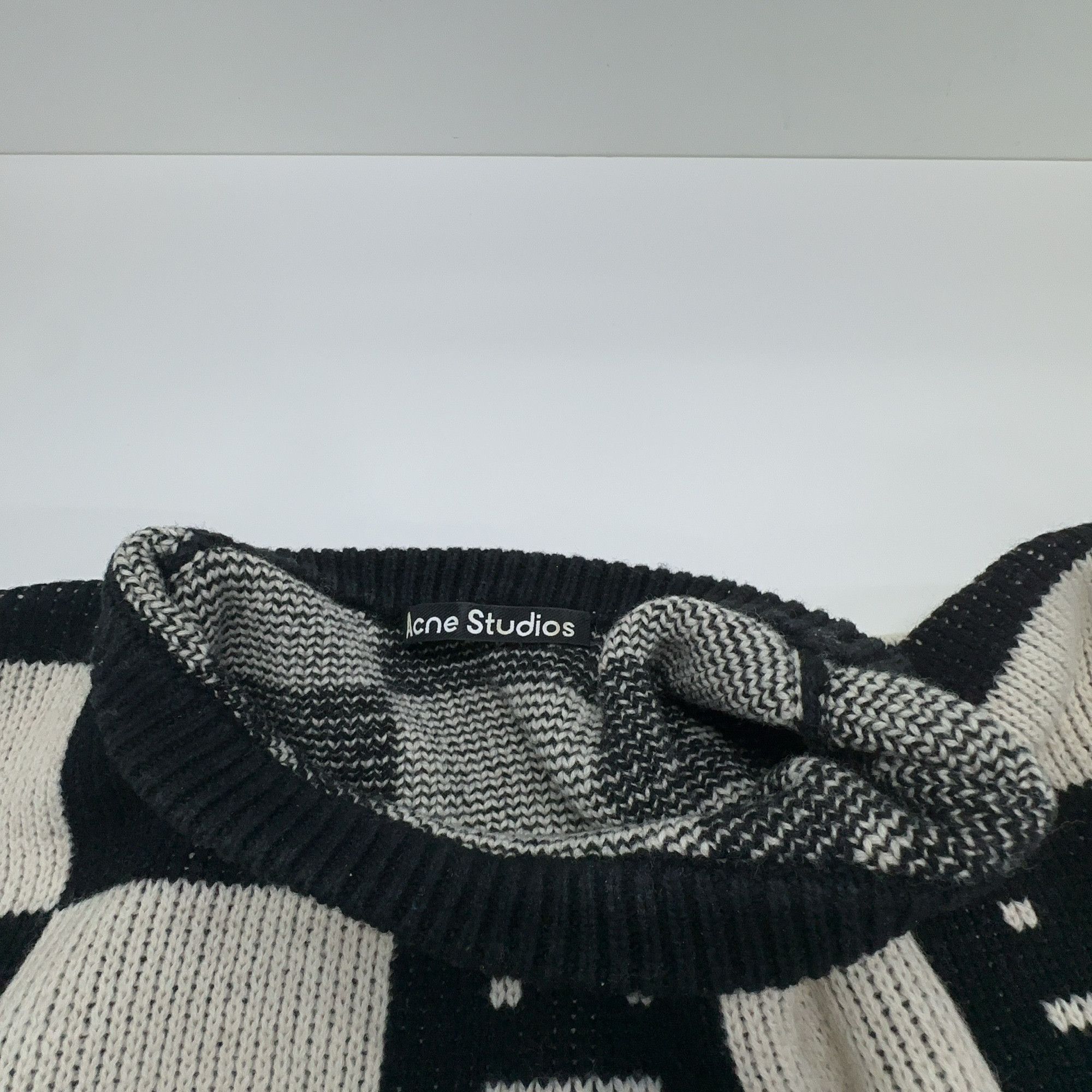 Acne Studios Acne Studios Face Checkerboard Wool Sweater M Size US M / EU 48-50 / 2 - 6 Thumbnail
