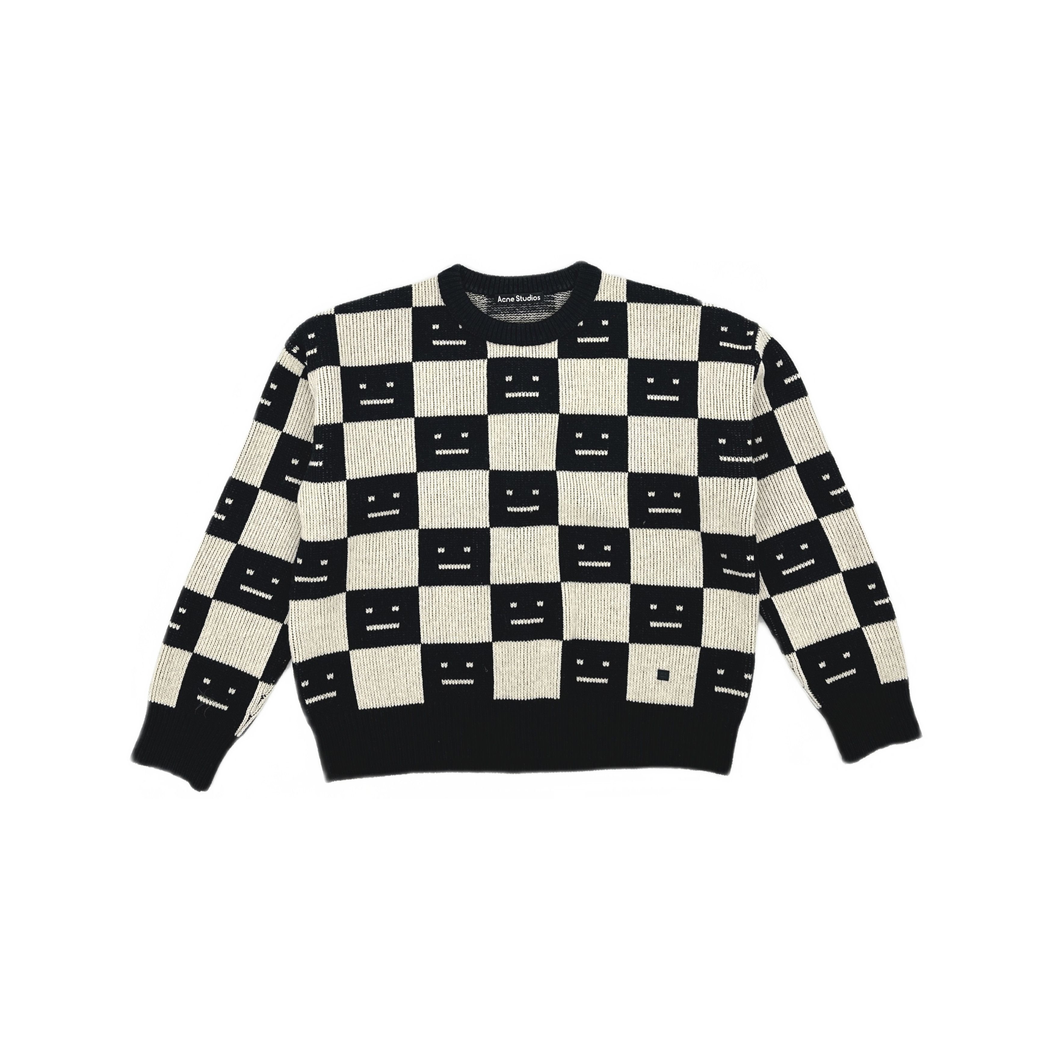 Acne Studios Acne Studios Face Checkerboard Wool Sweater M Size US M / EU 48-50 / 2 - 2 Thumbnail