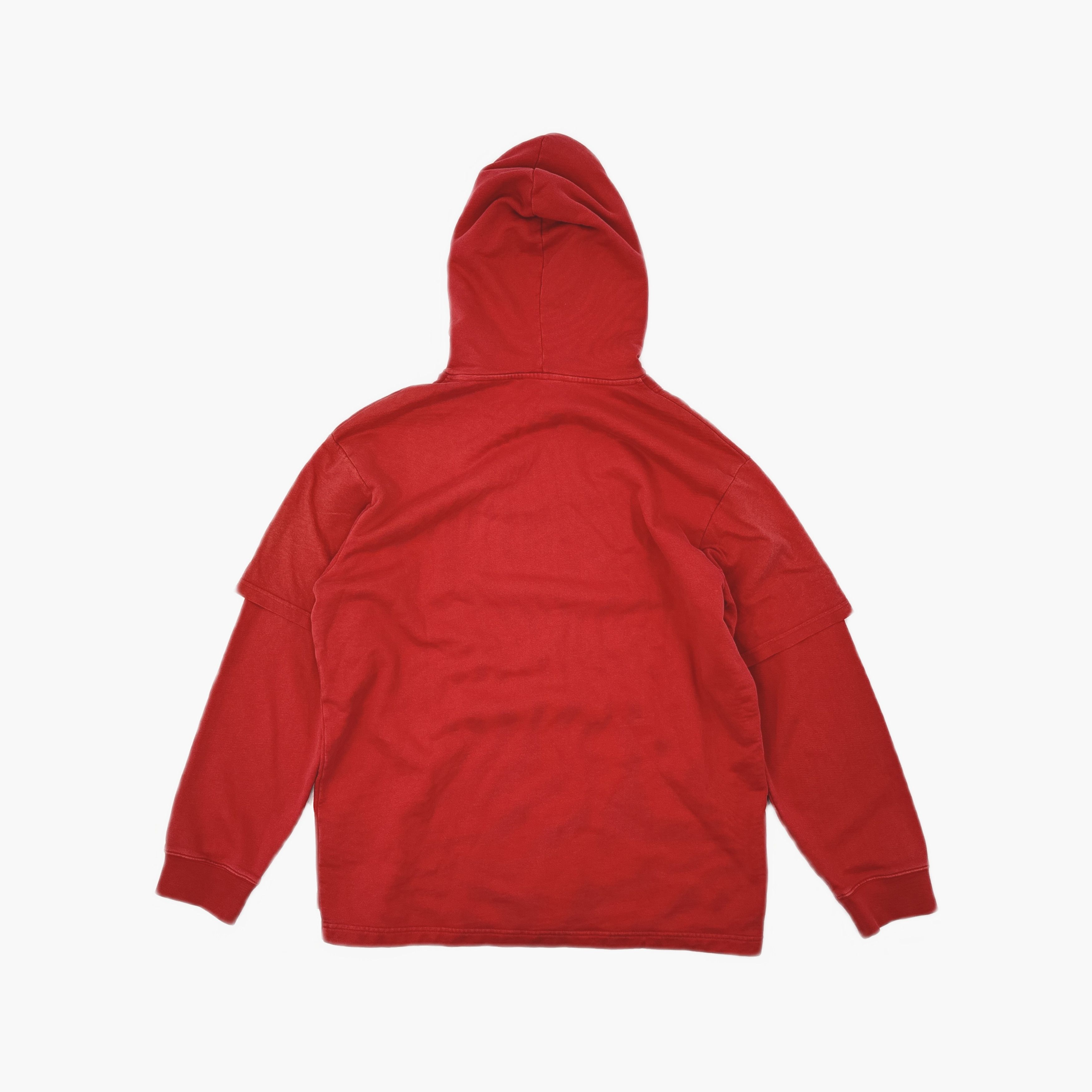 Acne Studios Acne Studios Red Layered Hoodie XS Size XS / US 0-2 / IT 36-38 - 3 Thumbnail