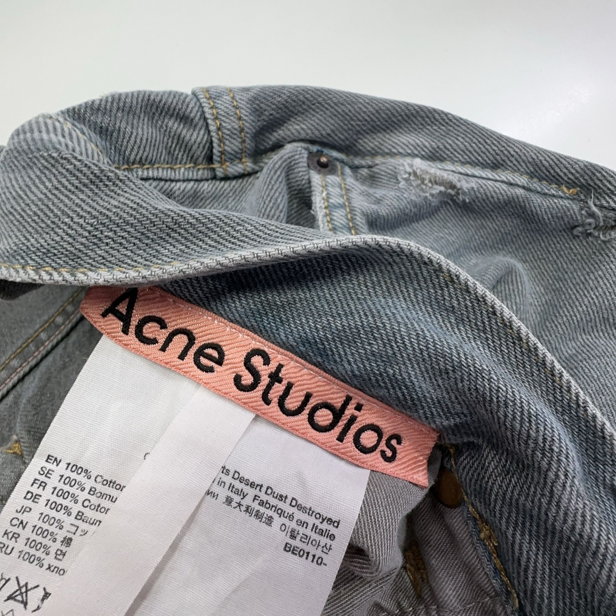 Acne Studios Acne Studios Distressed Cropped Jeans 33 Size US 33 - 6 Thumbnail