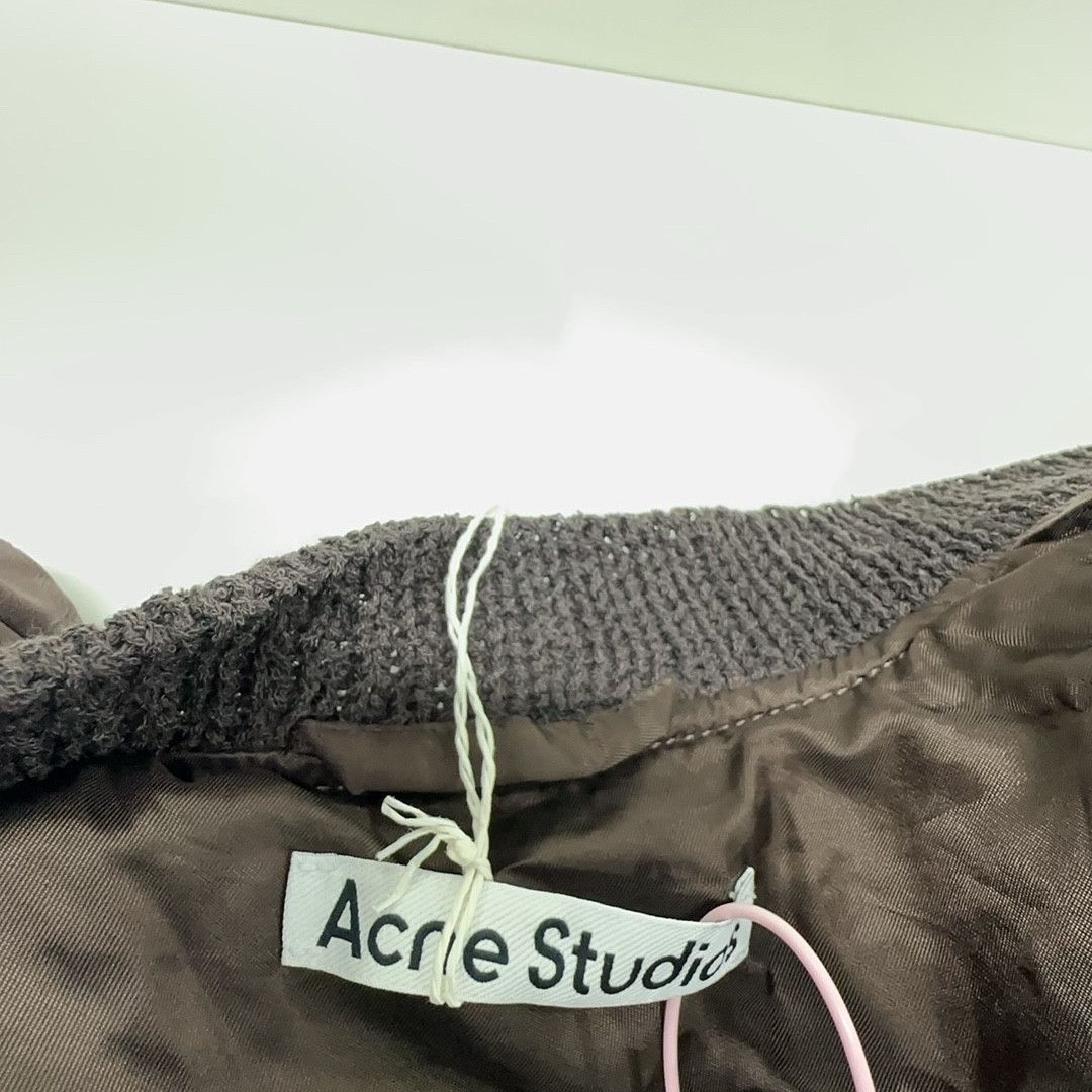 Acne Studios Acne Studios Brown Cropped Bomber Jacket Size 32 Size XXS / US 00 / IT 34 - 4 Thumbnail
