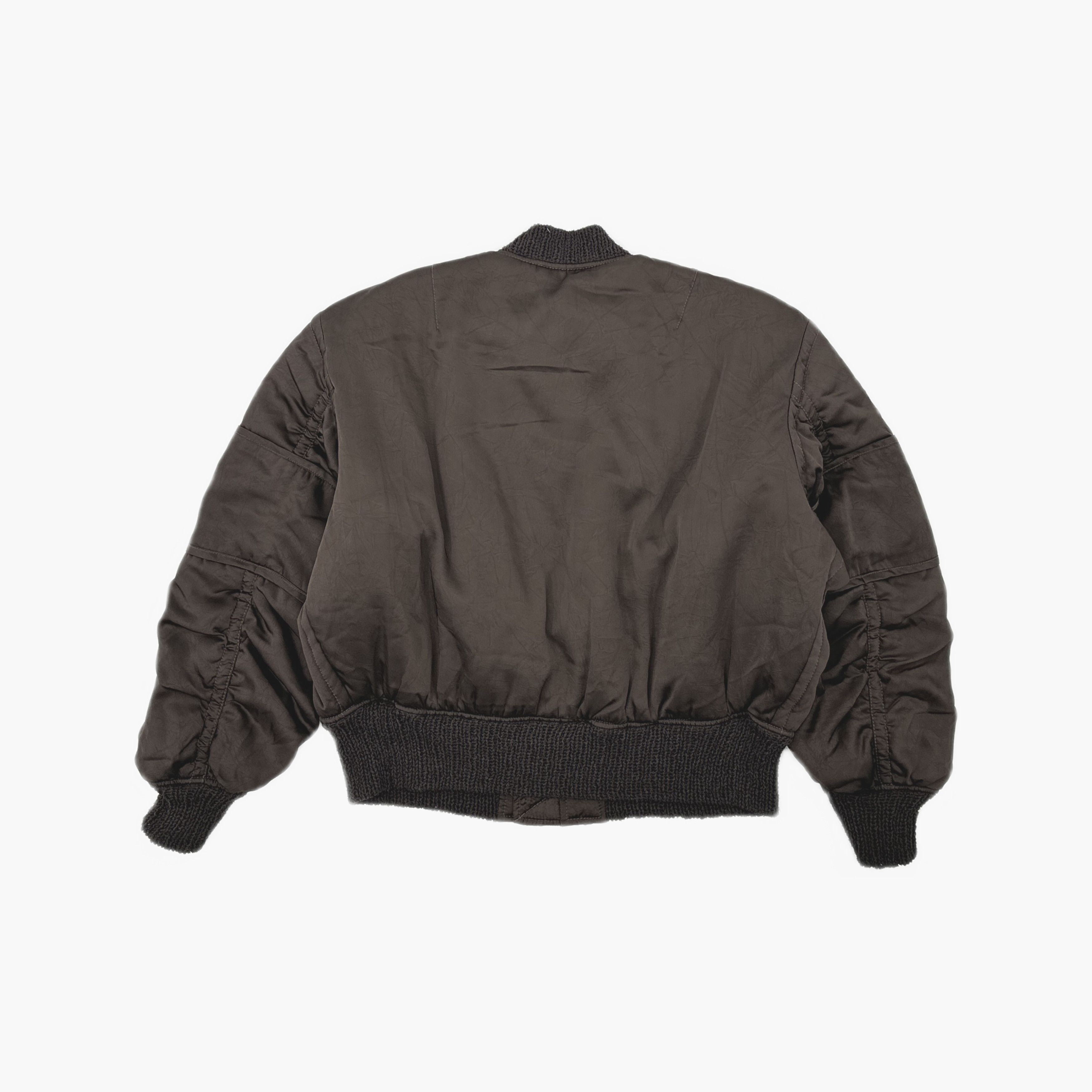 Acne Studios Acne Studios Brown Cropped Bomber Jacket Size 32 Size XXS / US 00 / IT 34 - 3 Thumbnail