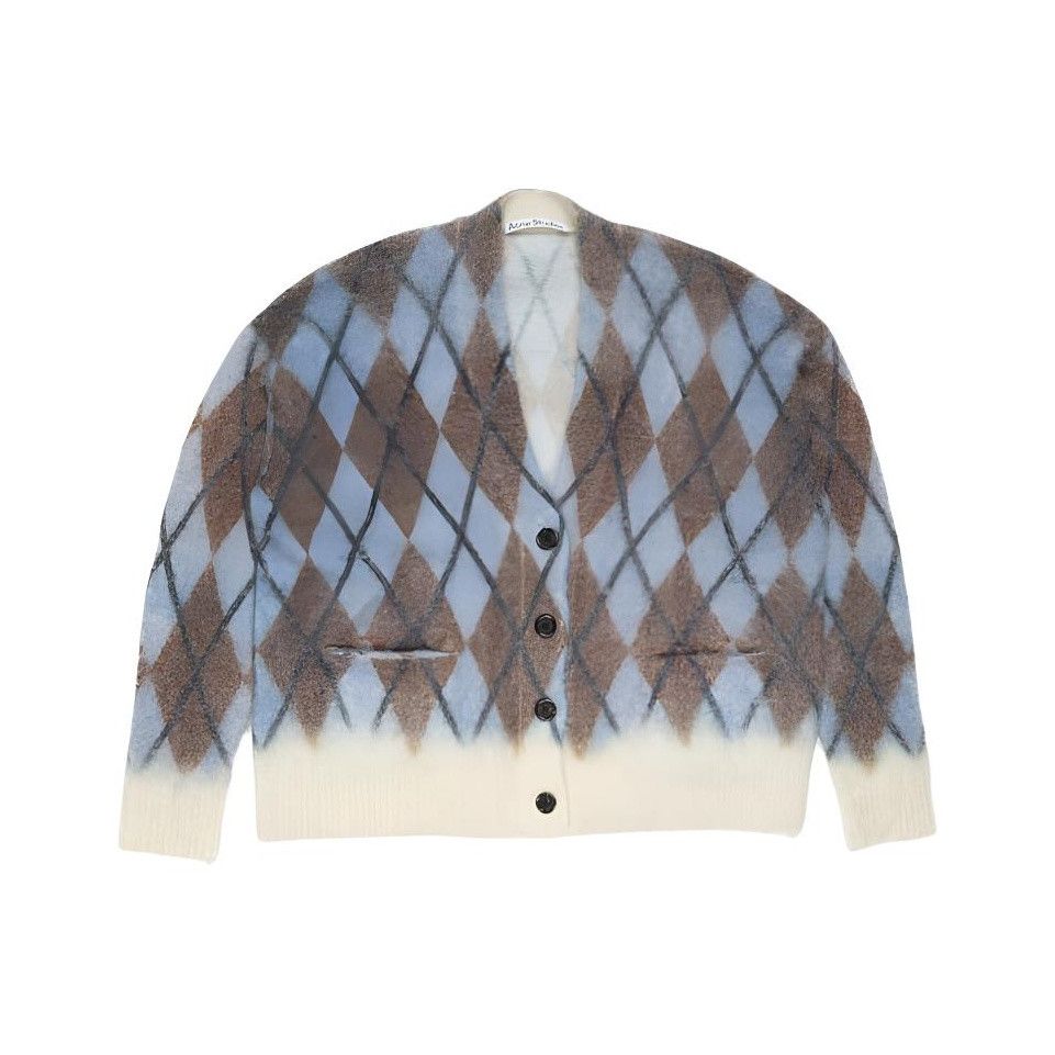 Acne Studios Acne Studios Plaid Mohair Blend Cardigan Size M Size M / US 6-8 / IT 42-44 - 2 Thumbnail