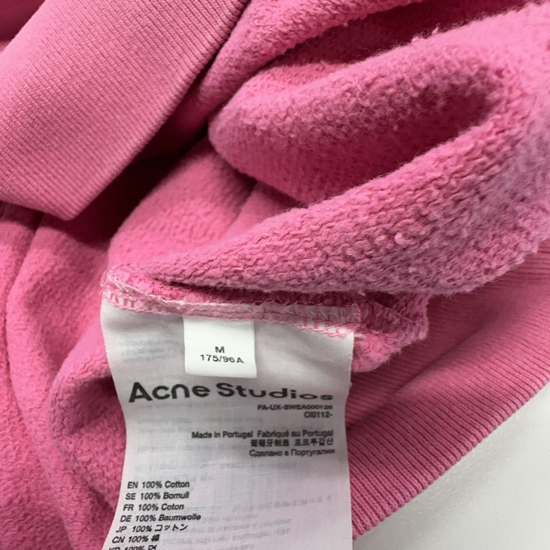 Acne Studios Acne Studios Bubblegum Pink Face Logo Sweatshirt M Size US M / EU 48-50 / 2 - 5 Thumbnail