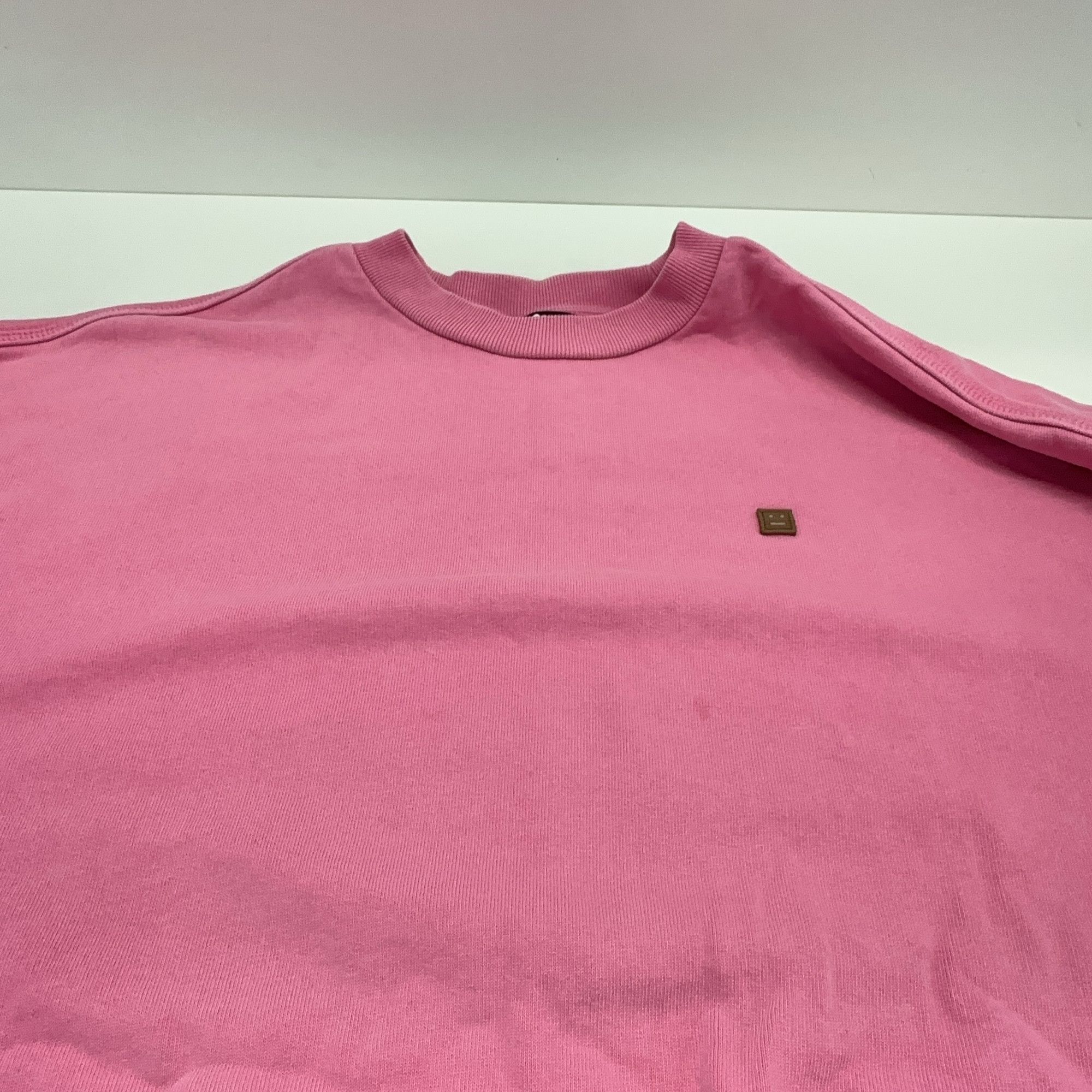 Acne Studios Acne Studios Bubblegum Pink Face Logo Sweatshirt M Size US M / EU 48-50 / 2 - 8 Thumbnail