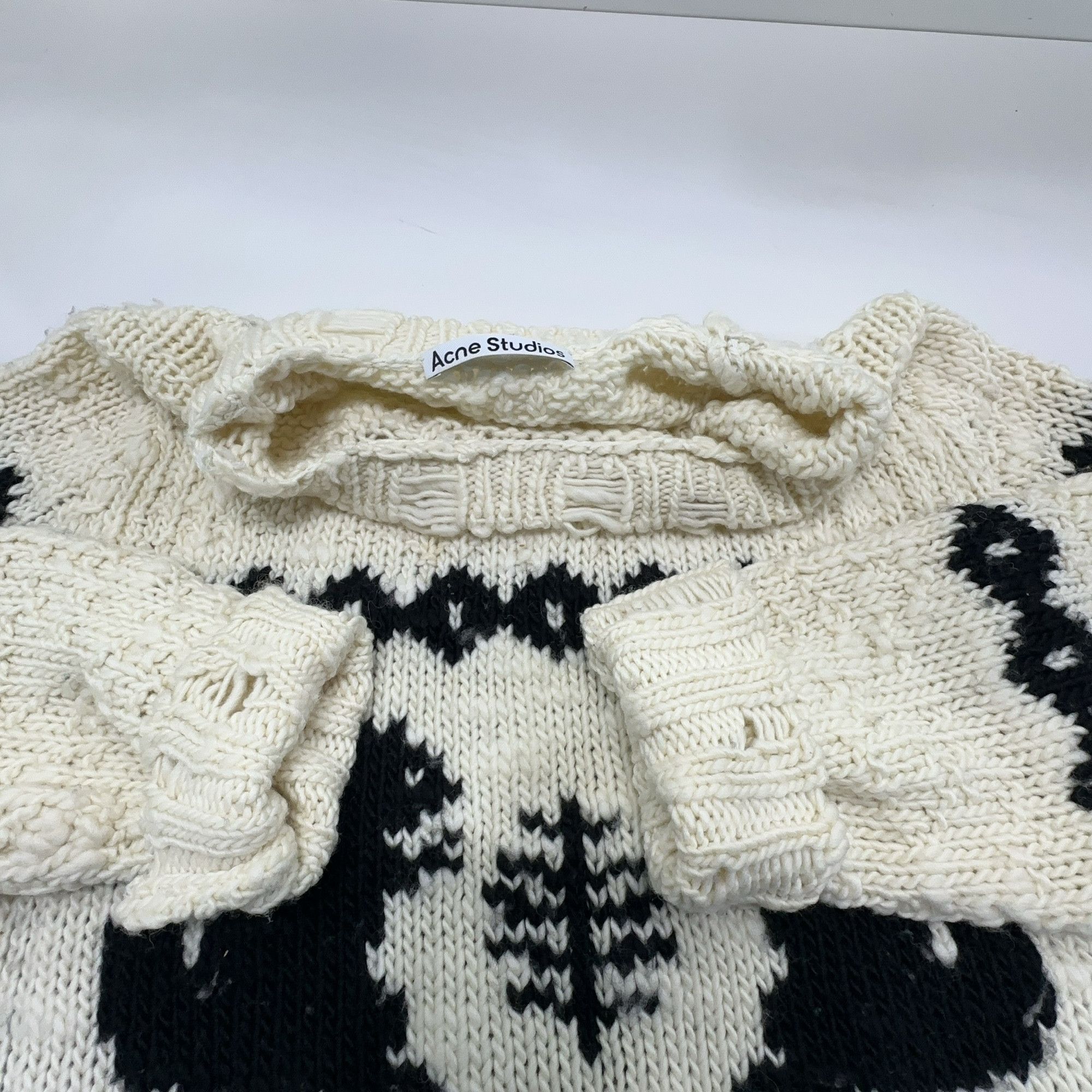Acne Studios Acne Studios Distressed Squirrel Intarsia Sweater L Size L / US 10 / IT 46 - 7 Thumbnail