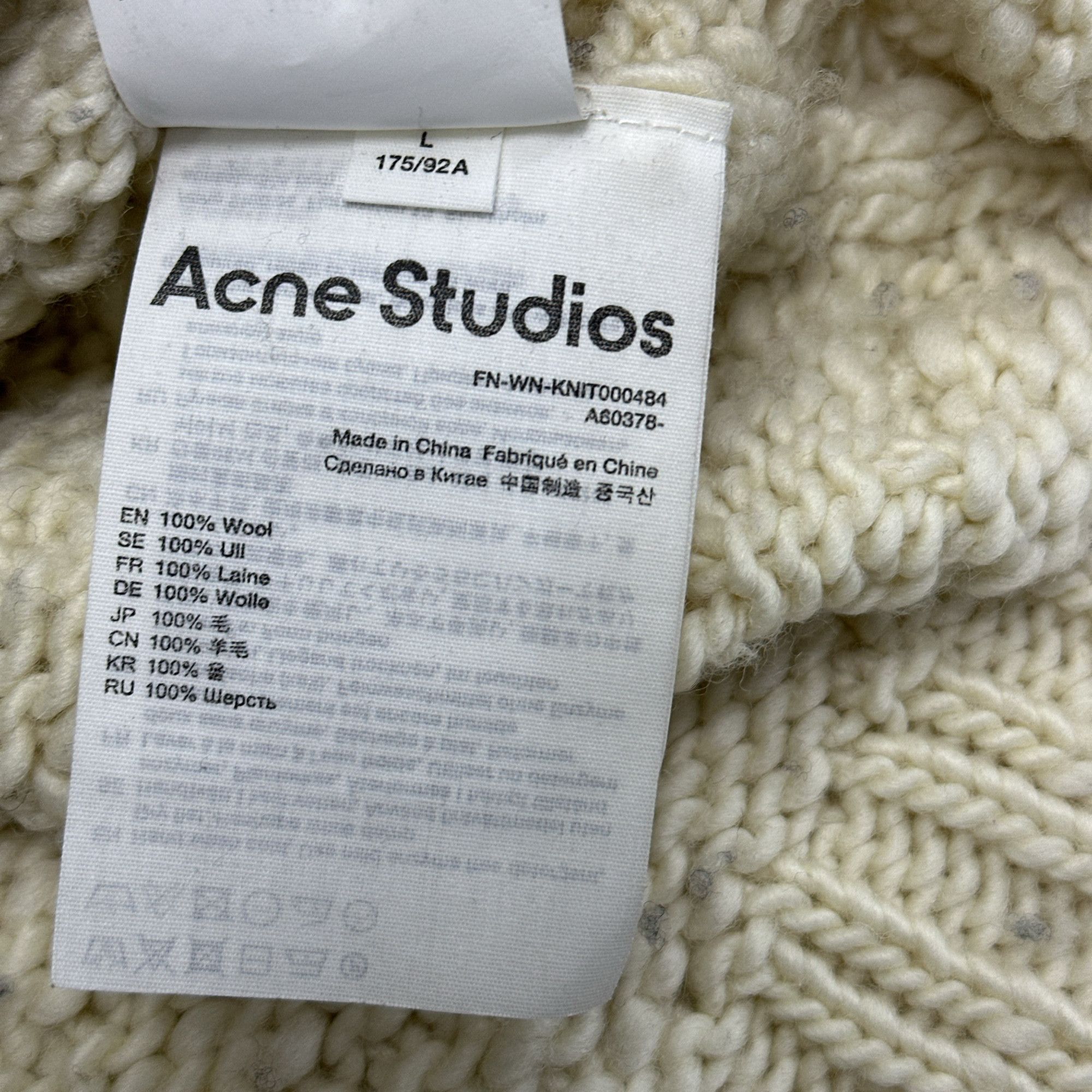 Acne Studios Acne Studios Distressed Squirrel Intarsia Sweater L Size L / US 10 / IT 46 - 4 Thumbnail