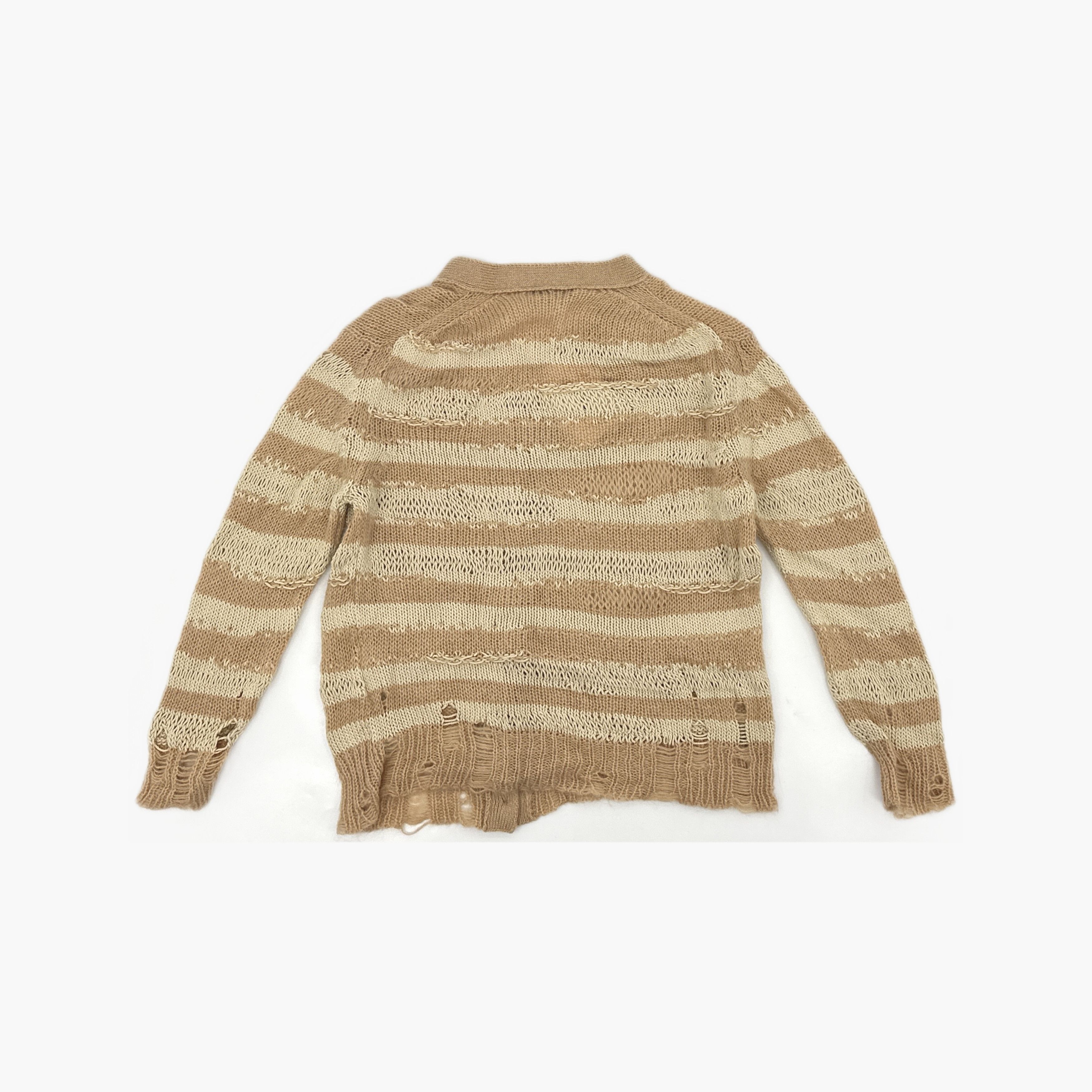 Acne Studios Acne Studios Distressed Striped Sweater XS Size XS / US 0-2 / IT 36-38 - 3 Thumbnail
