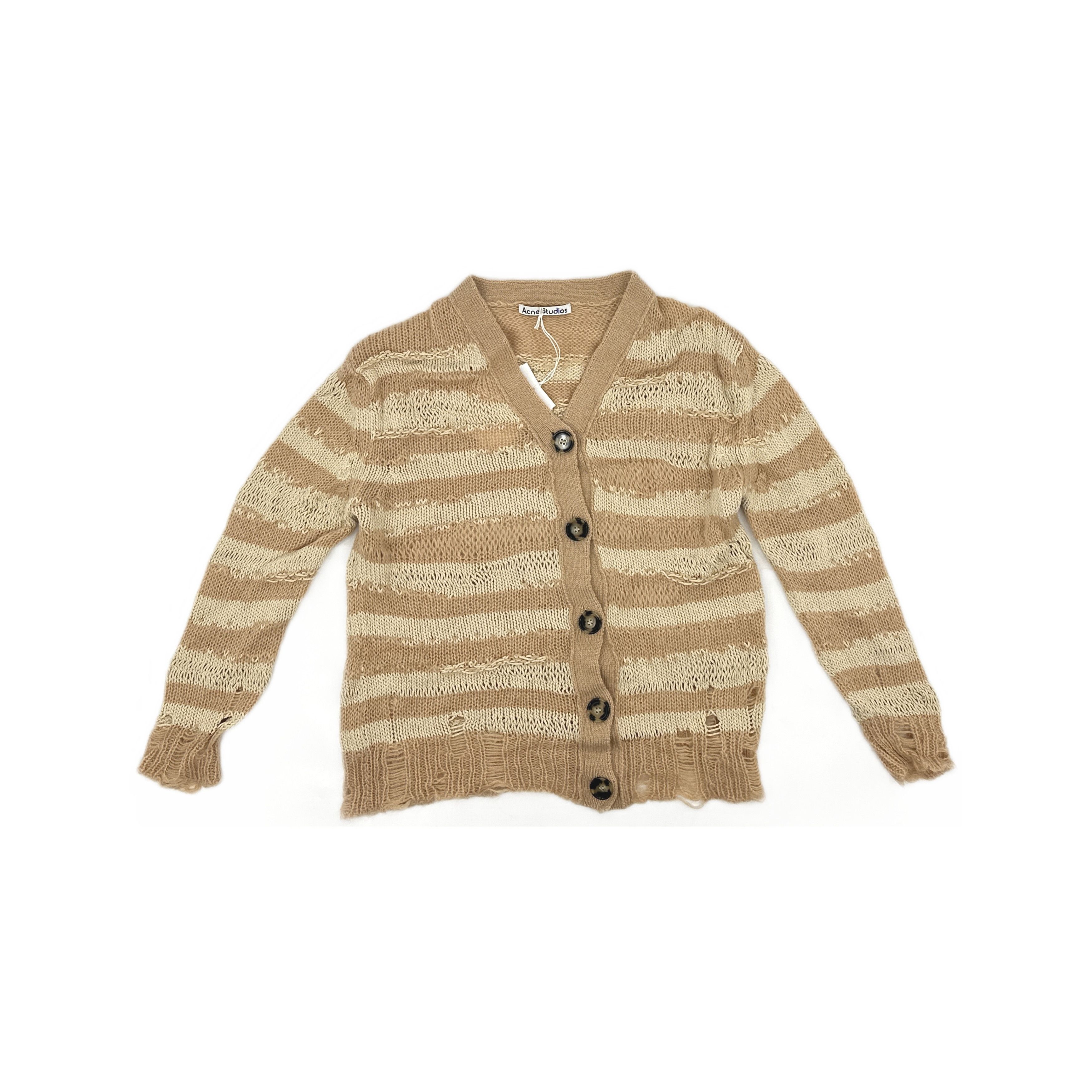 Acne Studios Acne Studios Distressed Striped Sweater XS Size XS / US 0-2 / IT 36-38 - 2 Thumbnail