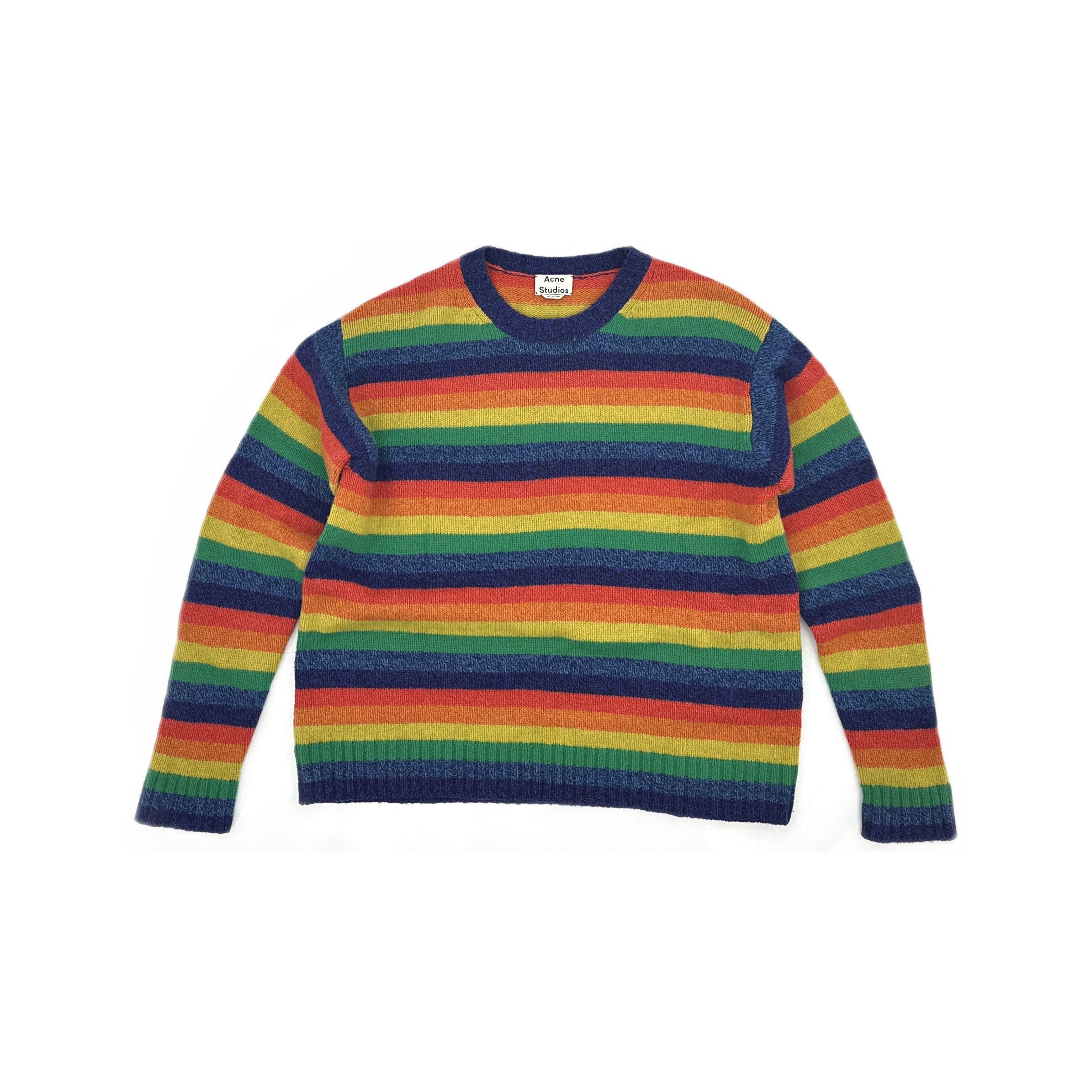Acne Studios Acne Studios Samara Rainbow Knit Sweater Size L Size US L / EU 52-54 / 3 - 2 Thumbnail