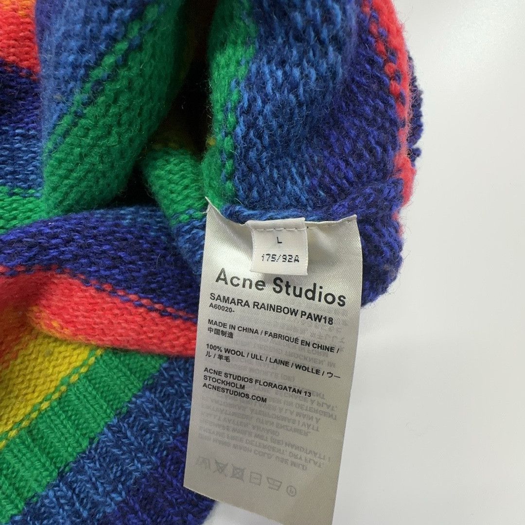 Acne Studios Acne Studios Samara Rainbow Knit Sweater Size L Size US L / EU 52-54 / 3 - 4 Thumbnail