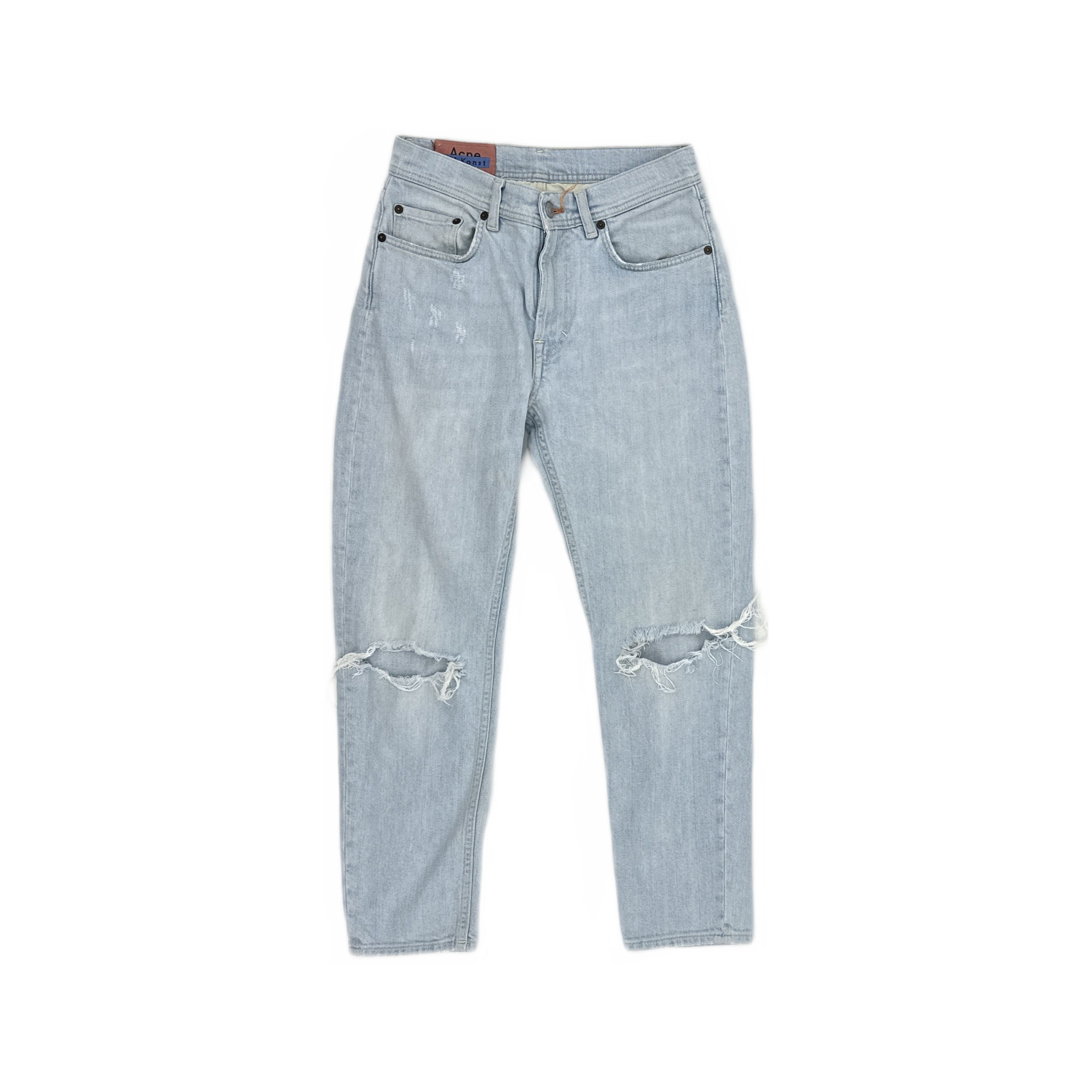 Acne Studios Acne Studios Melk Ripped Light Wash Jeans 25 Size 25" / US 0 / IT 36 - 2 Thumbnail