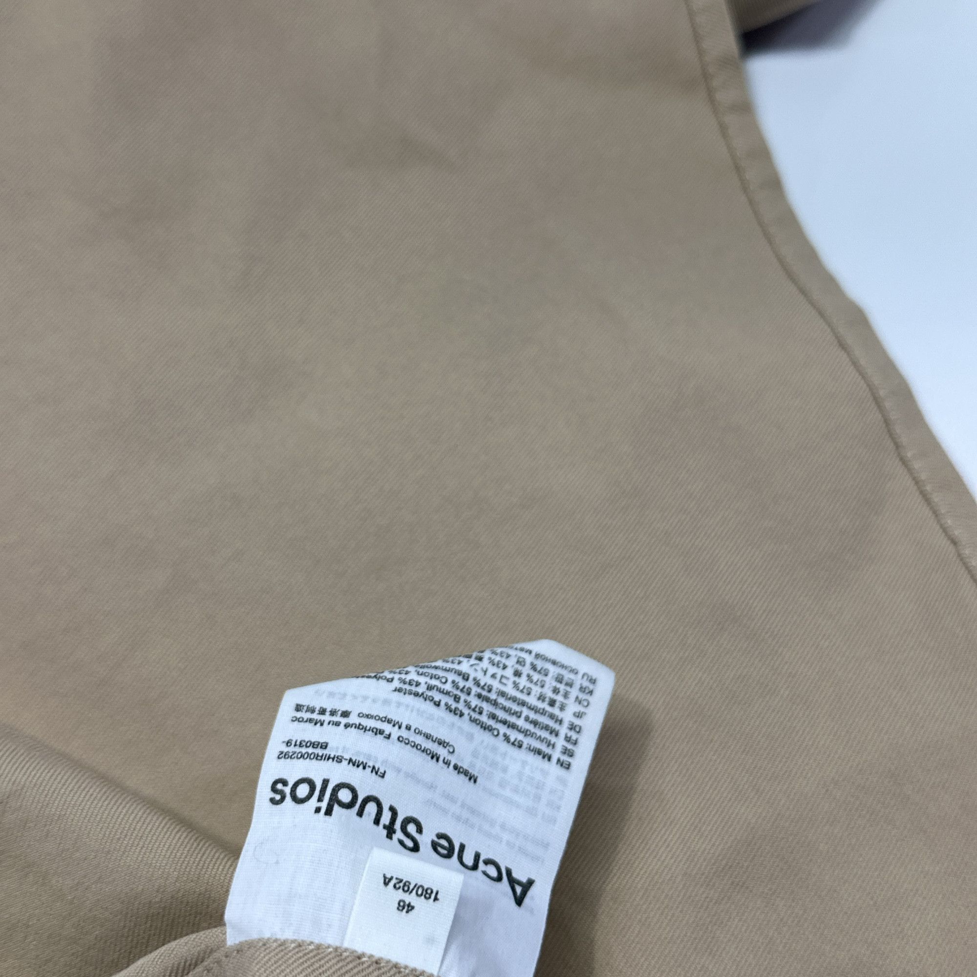 Acne Studios Acne Studios FW21 Cotton Blend Shirt 46 Size US S / EU 44-46 / 1 - 5 Thumbnail