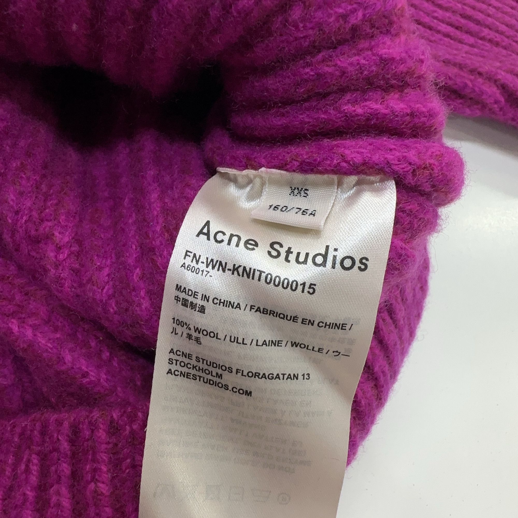 Acne Studios Acne Studios Pink Wool Ribbed Sweater XXS Size XXS / US 00 / IT 34 - 4 Thumbnail