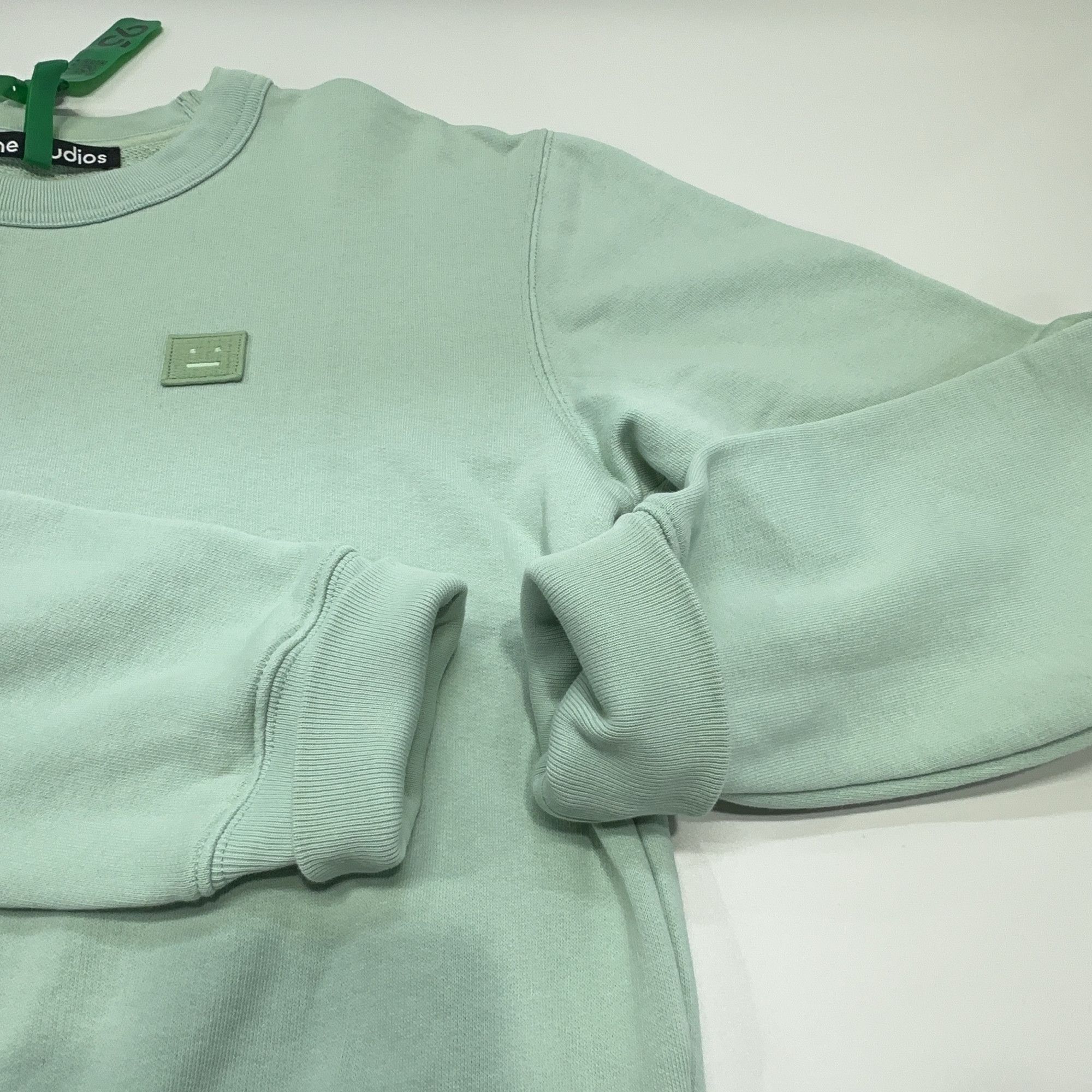 Acne Studios Acne Studios Face Patch Mint Sweatshirt XXS Size XXS / US 00 / IT 34 - 8 Thumbnail